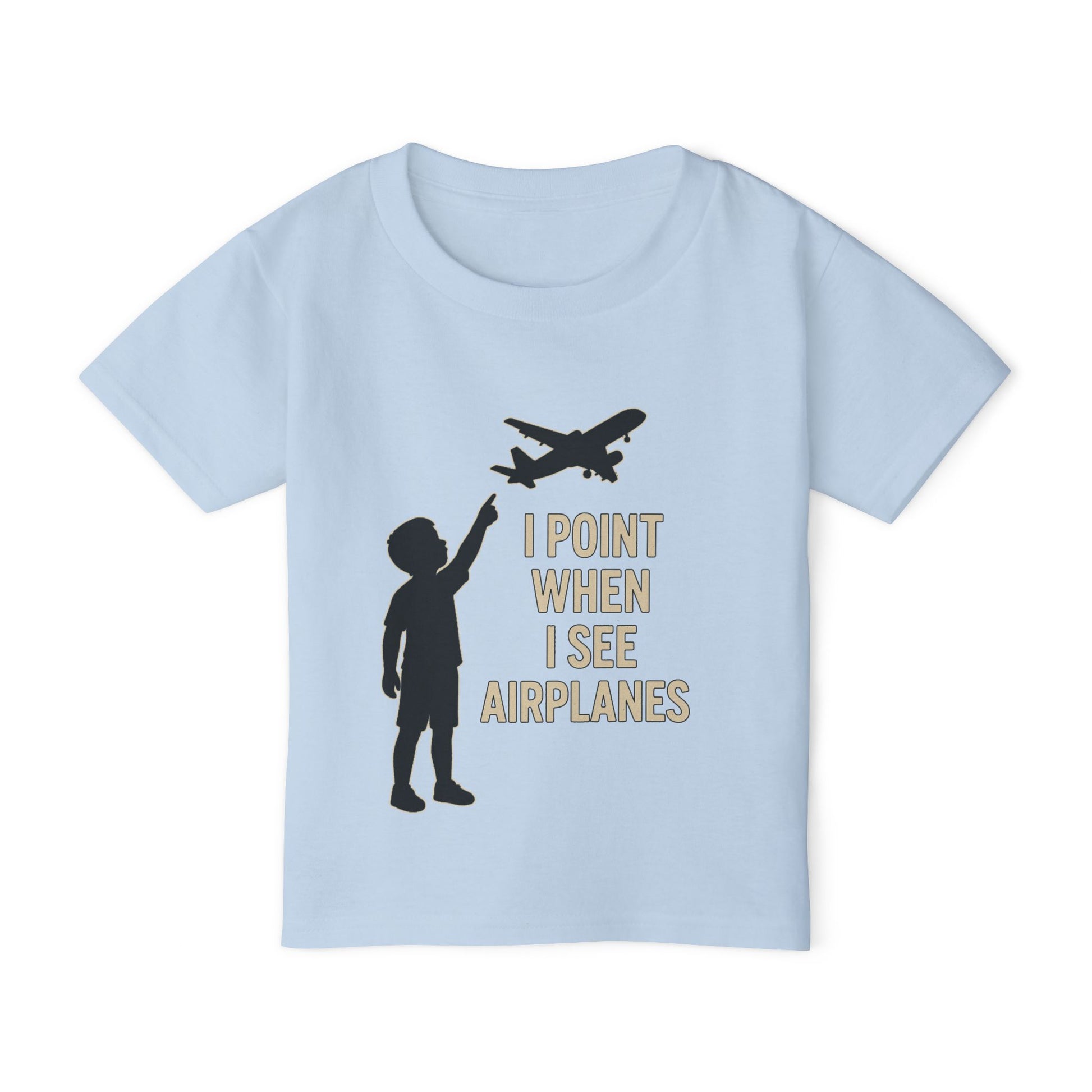 I point when I see Airplanes - Toddler Cotton Tee