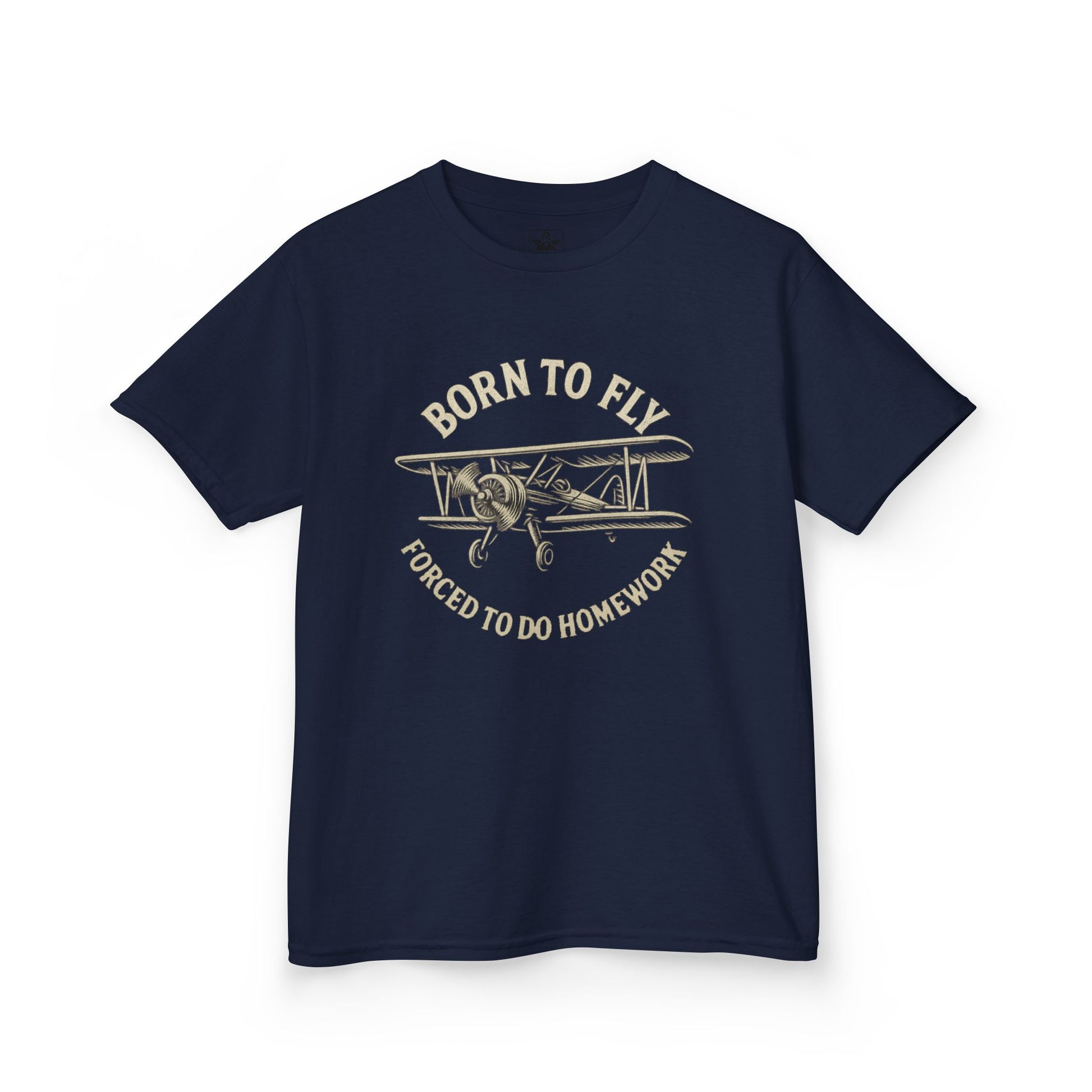 Born to Fly, Forced to do Homework - Youth Cotton Tee