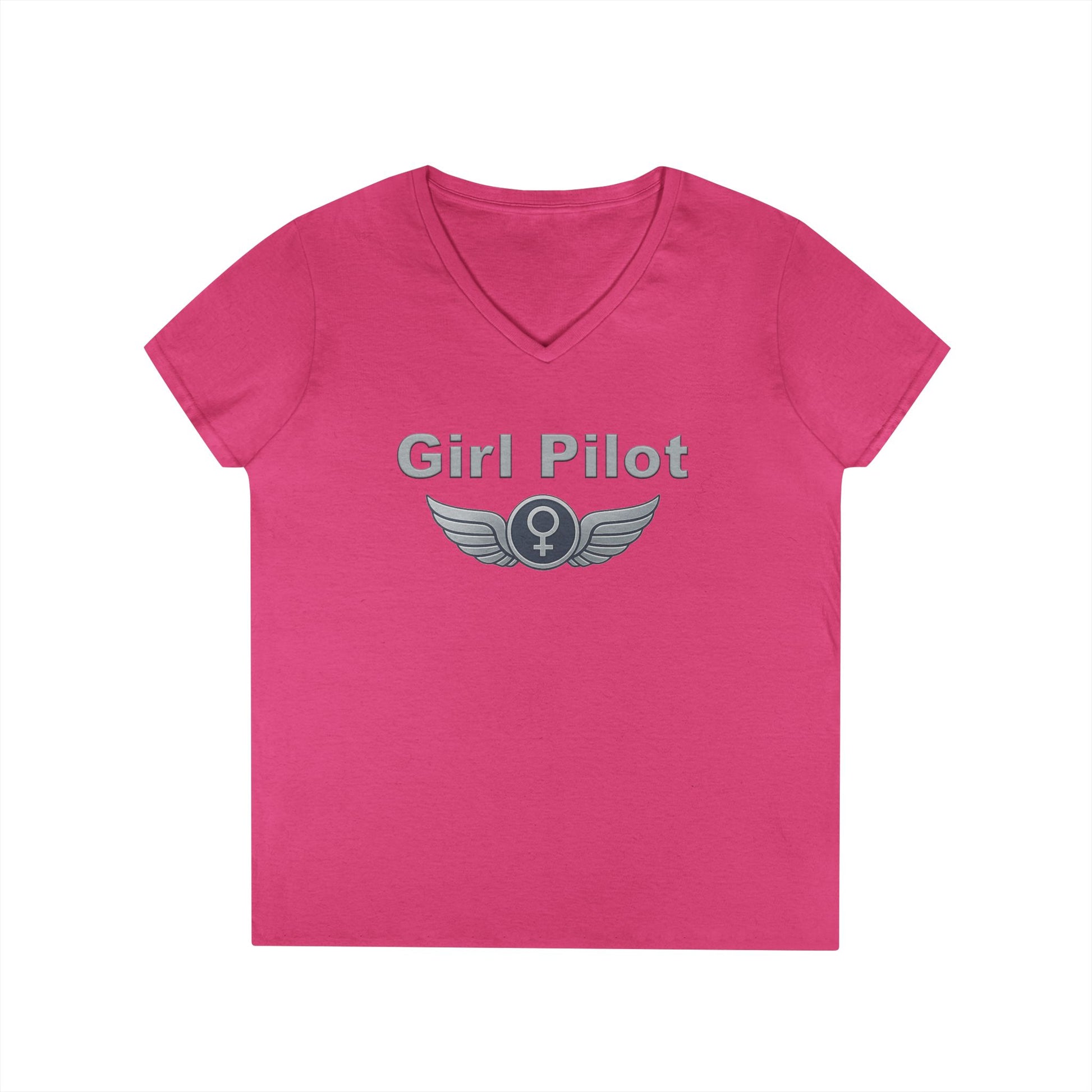 Girl Pilot - Ladies V-Neck
