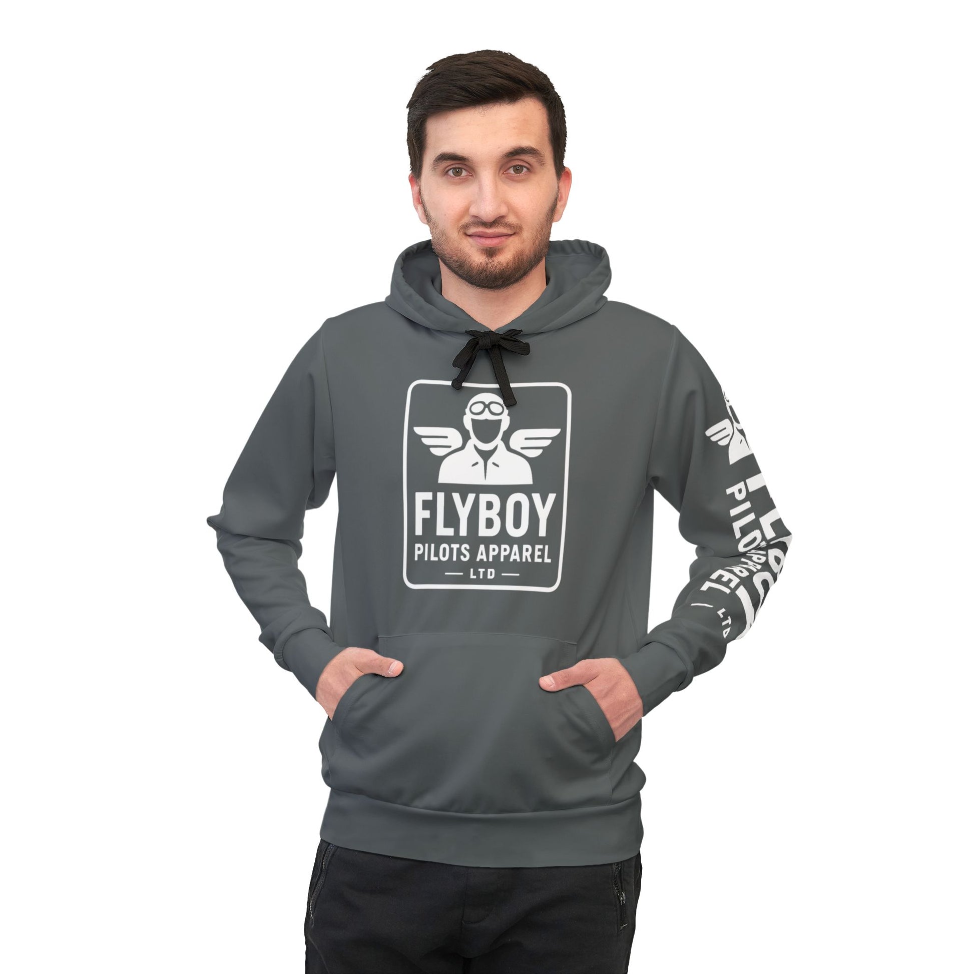 Flyboy Logo - Athletic hooded sweatshirt