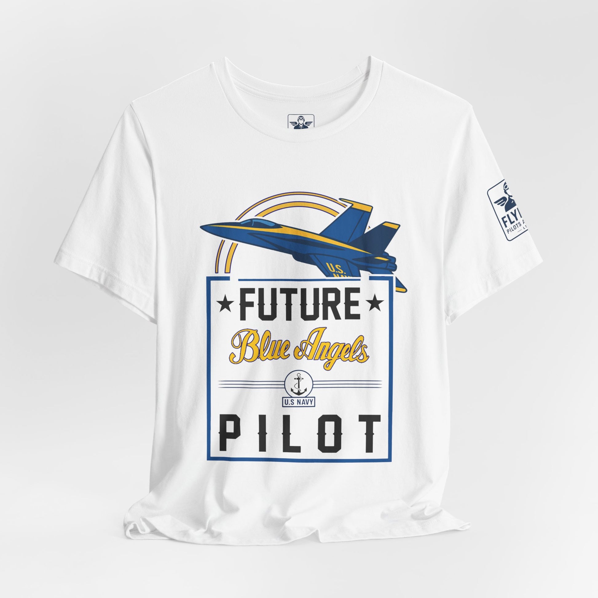 Future Blue Angels Pilot (front only)- Young Adult/Teen Jersey Tee