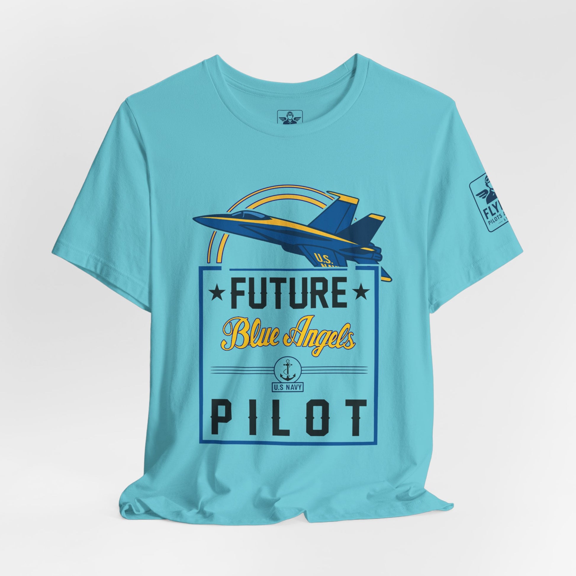 Future Blue Angels Pilot (front only)- Young Adult/Teen Jersey Tee
