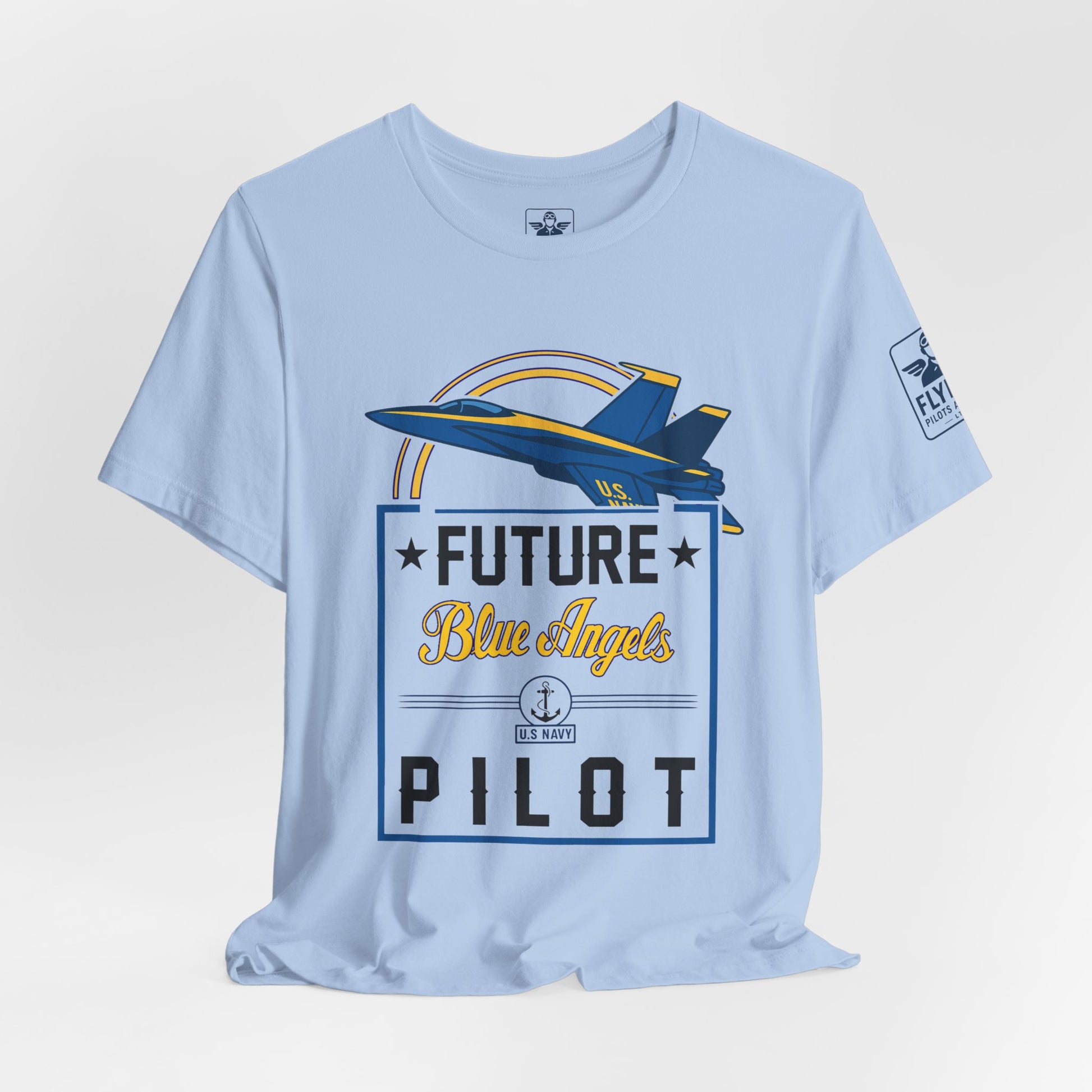 Future Blue Angels Pilot (front only)- Young Adult/Teen Jersey Tee