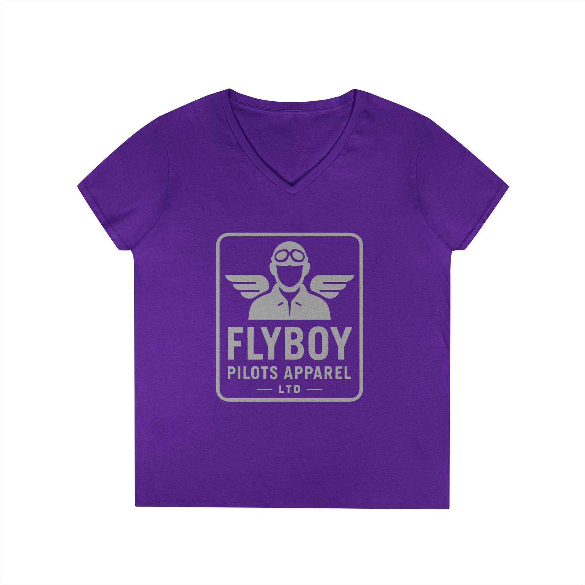 Flyboy Logo -  Ladies V-Neck T-Shirt