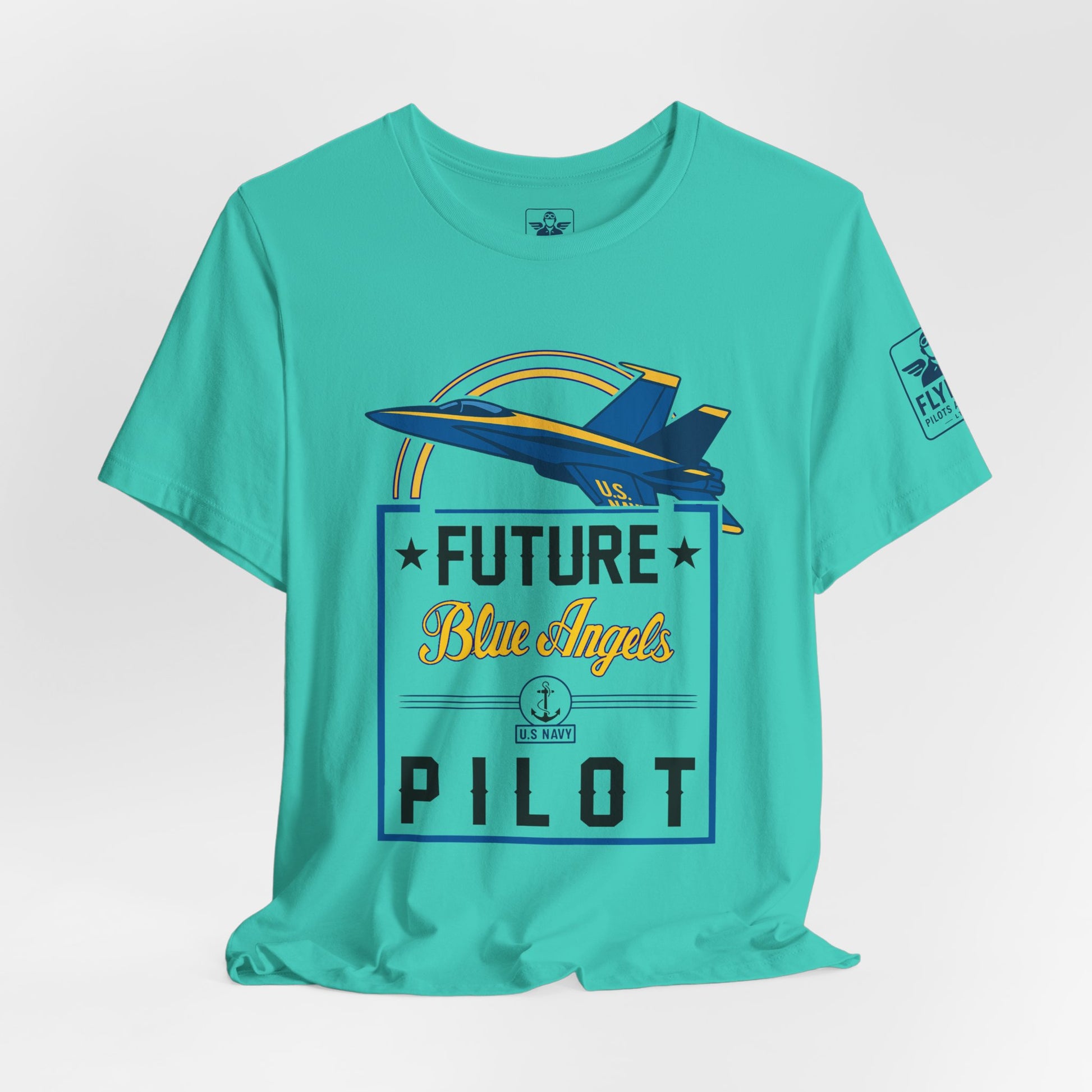 Future Blue Angels Pilot (front only)- Young Adult/Teen Jersey Tee