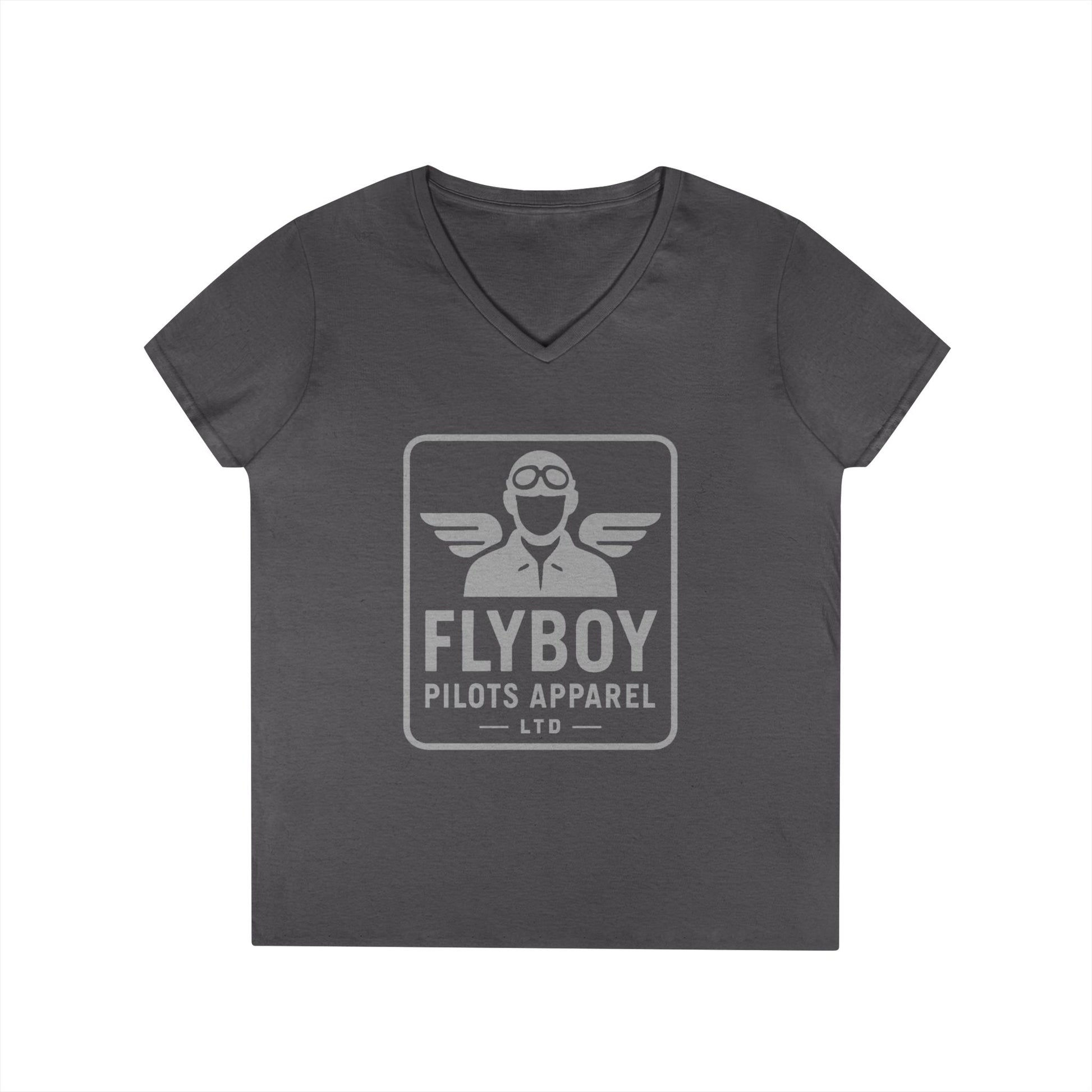 Flyboy Logo -  Ladies V-Neck T-Shirt