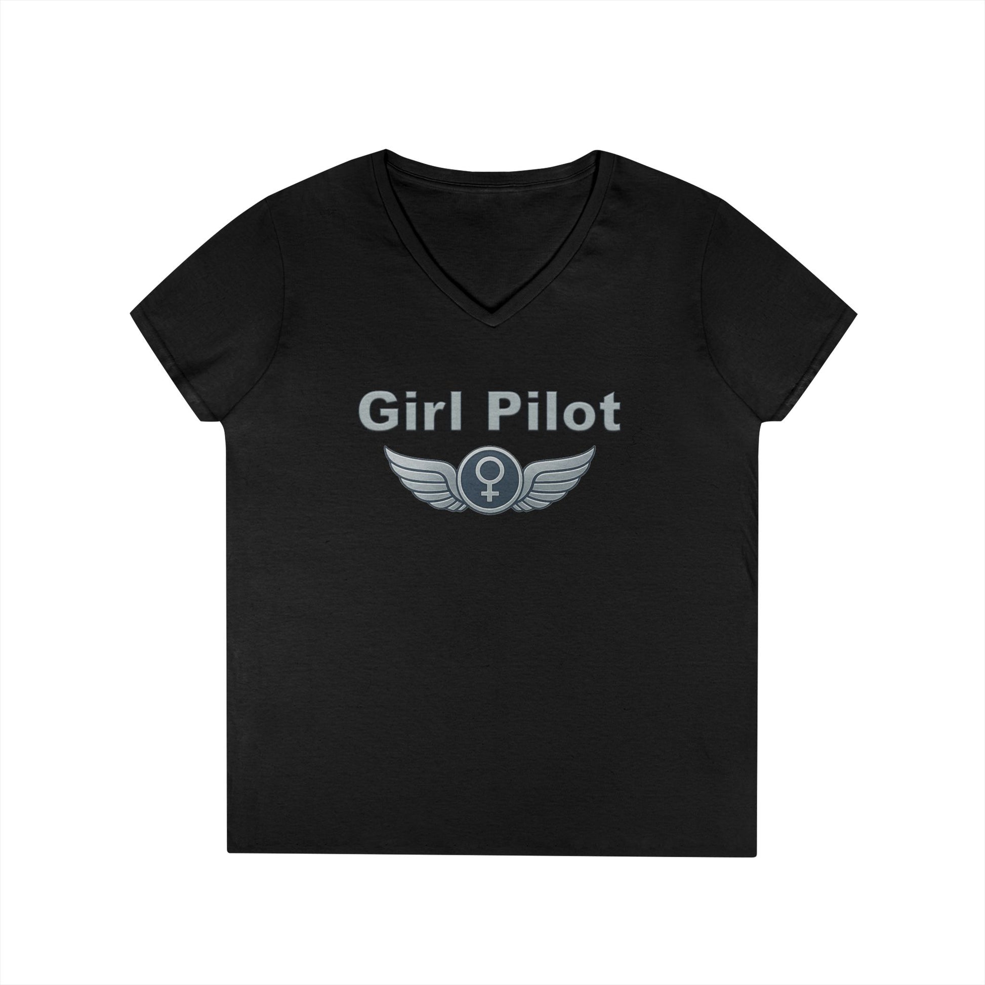 Girl Pilot - Ladies V-Neck