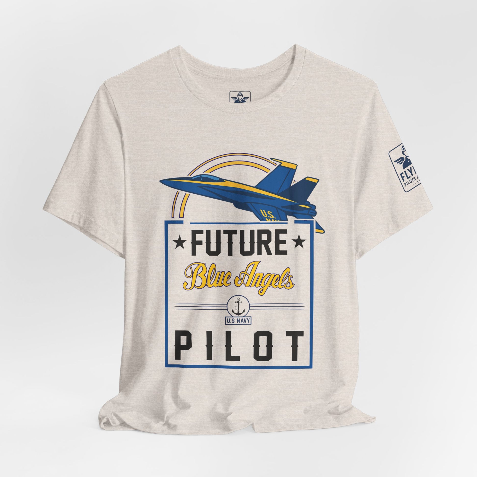 Future Blue Angels Pilot (front only)- Young Adult/Teen Jersey Tee