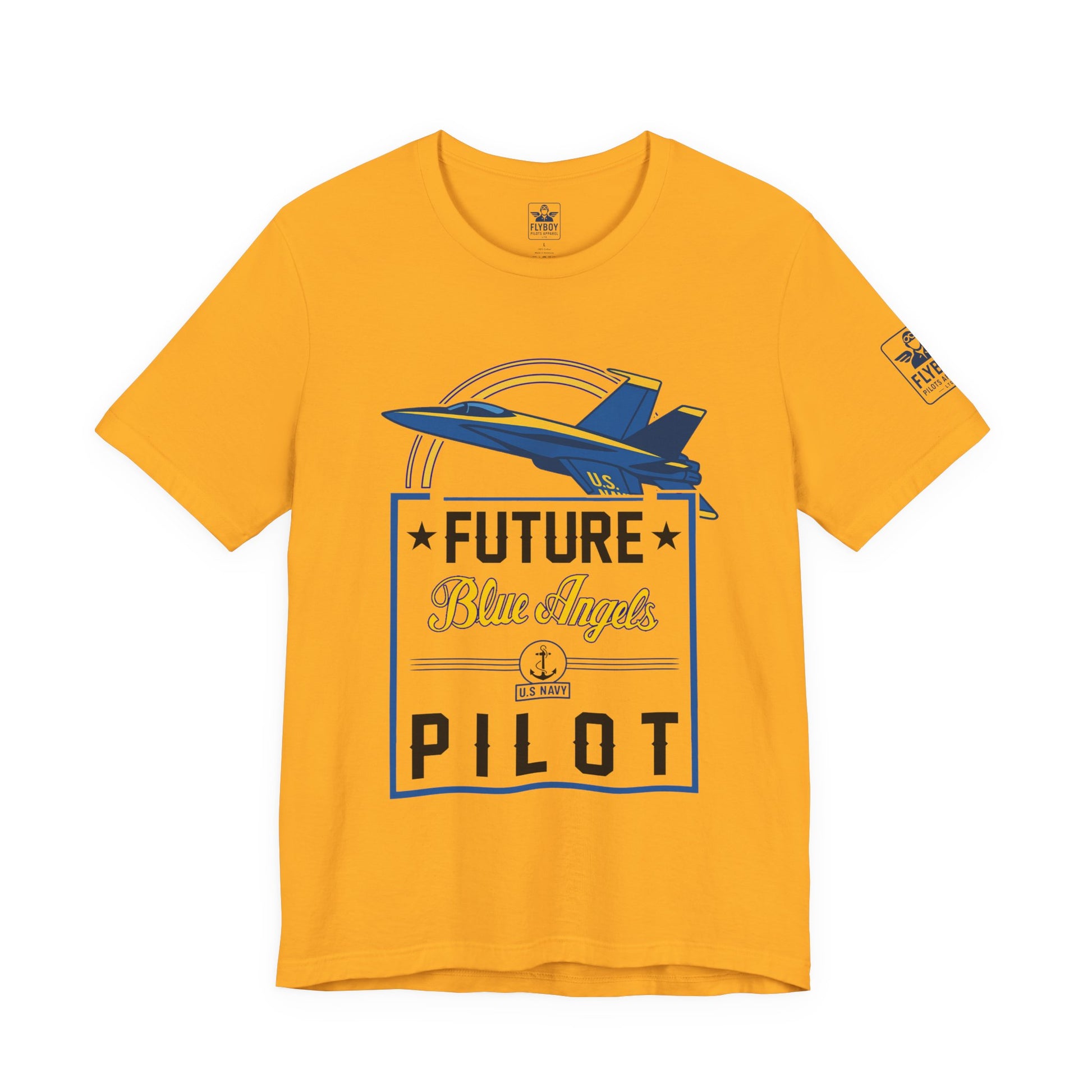 Future Blue Angels Pilot (front/back)- Young Adult/Teen Jersey Tee