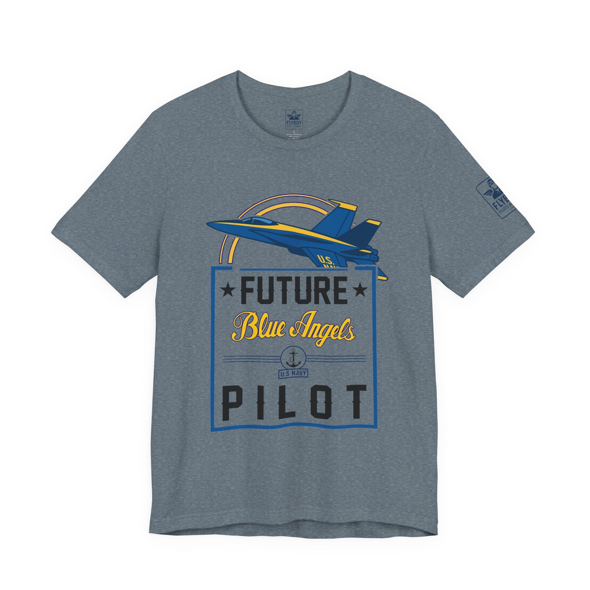 Future Blue Angels Pilot (front/back)- Young Adult/Teen Jersey Tee
