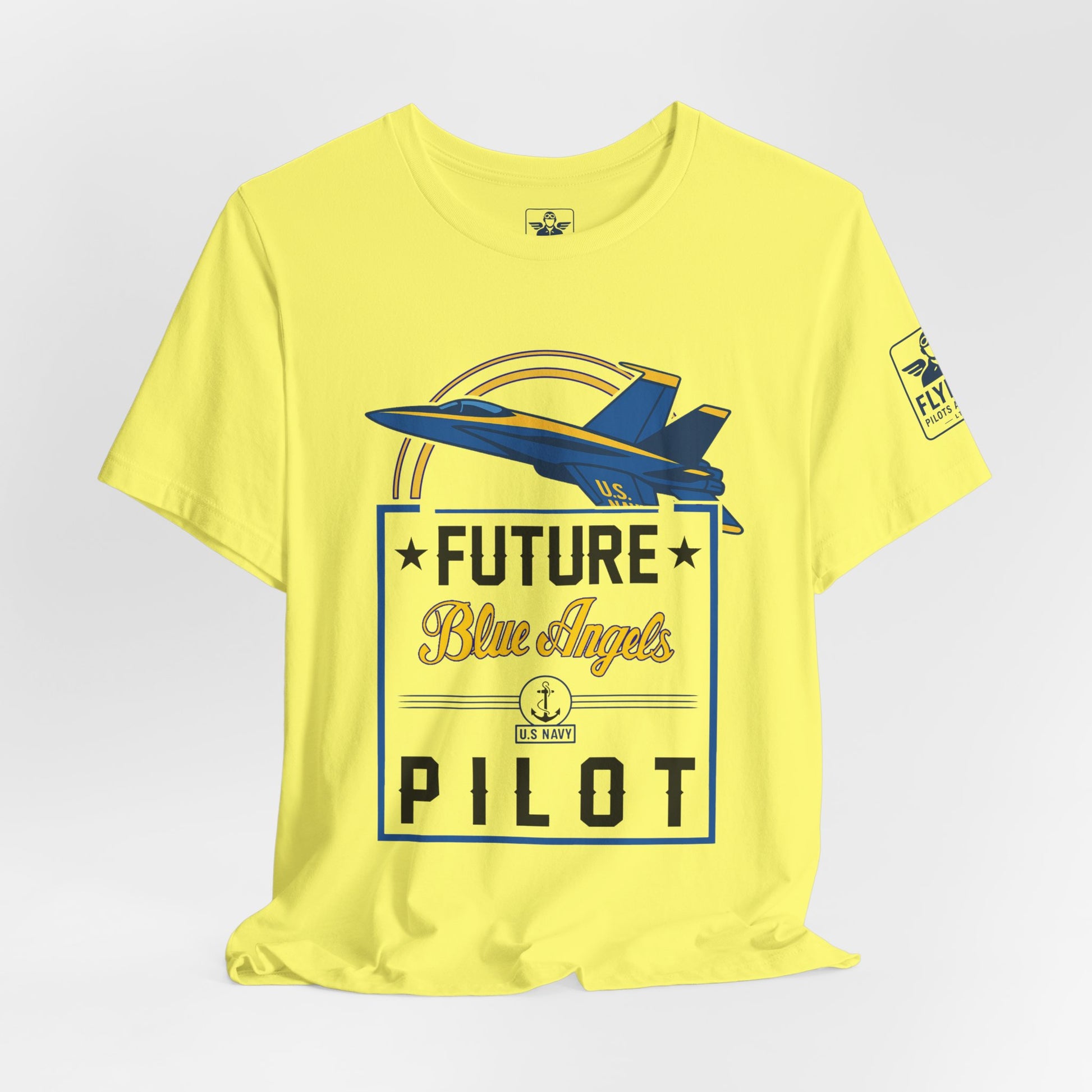 Future Blue Angels Pilot (front only)- Young Adult/Teen Jersey Tee