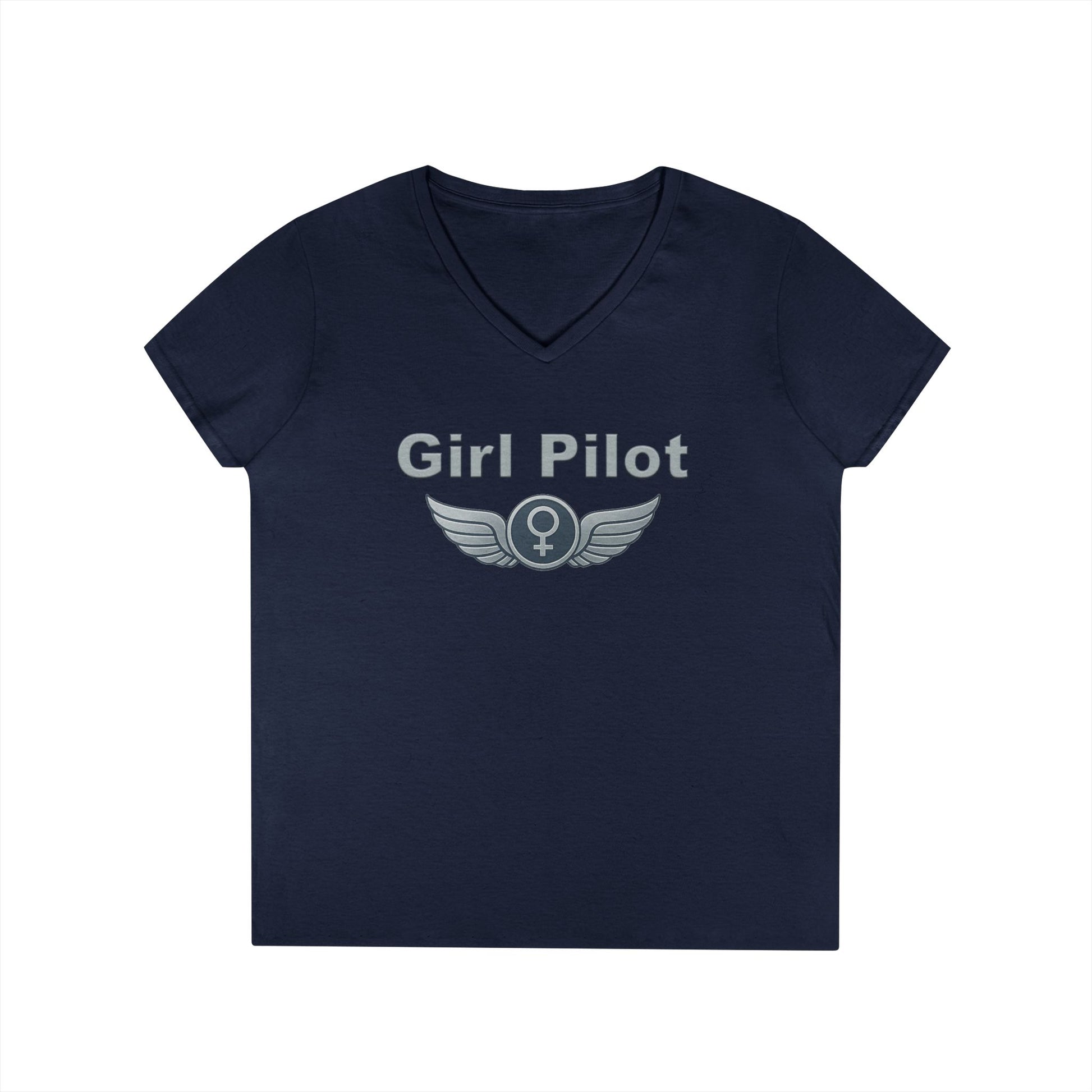 Girl Pilot - Ladies V-Neck