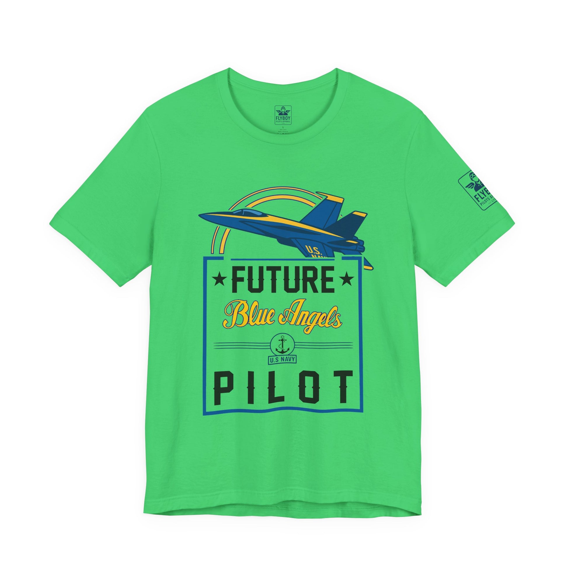 Future Blue Angels Pilot (front/back)- Young Adult/Teen Jersey Tee