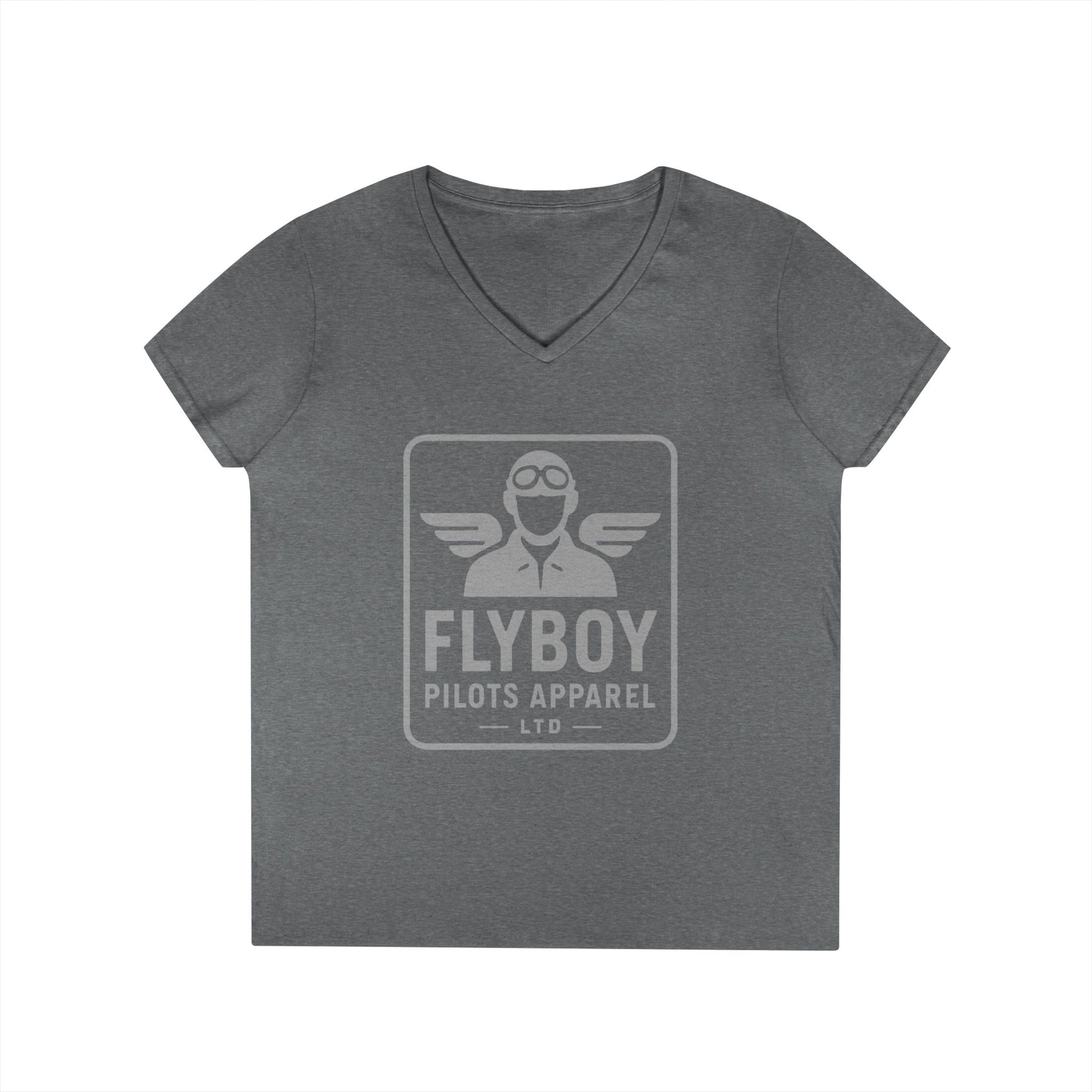 Flyboy Logo -  Ladies V-Neck T-Shirt