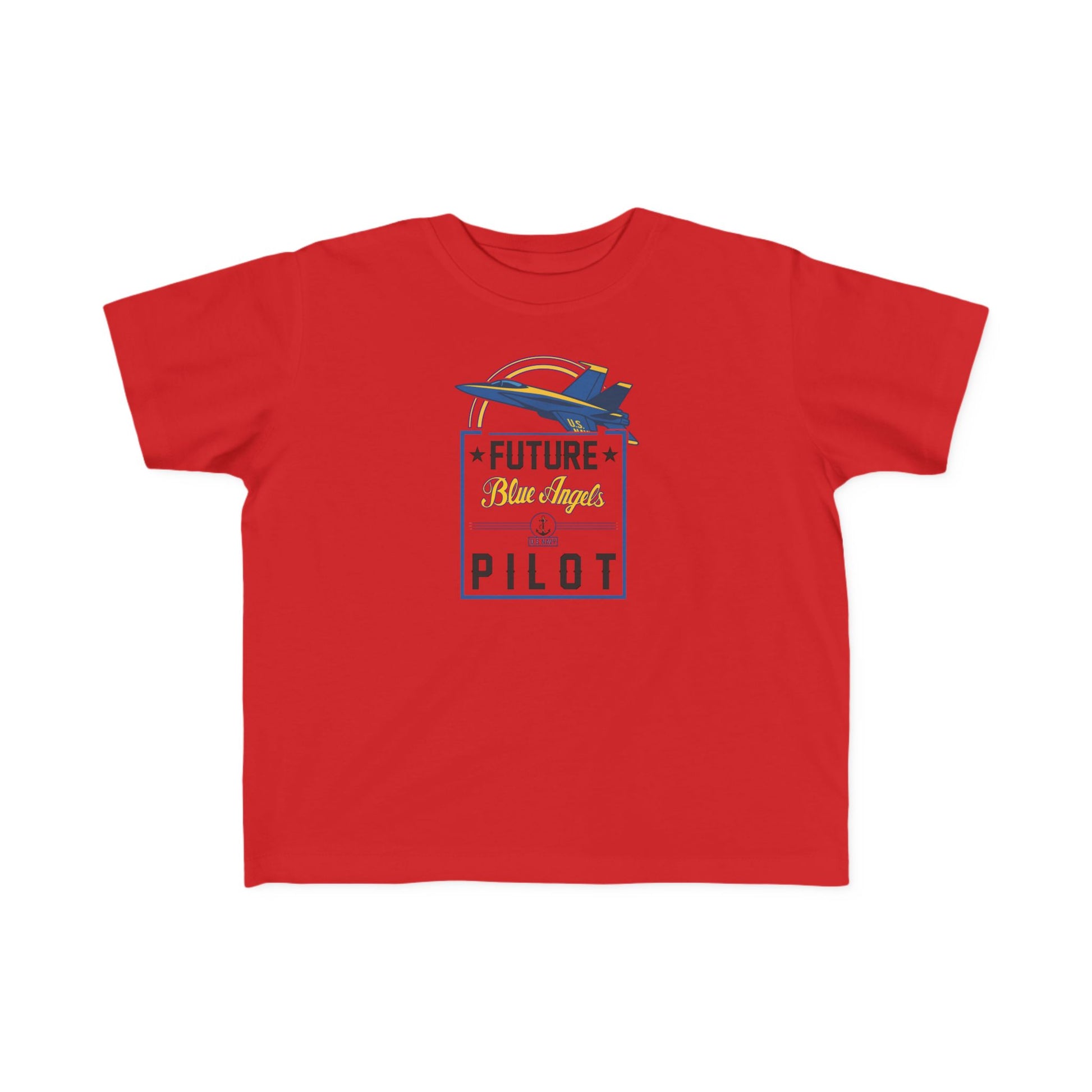 Future Blue Angels Pilot (front/back) - Toddler Jersey T-Shirt
