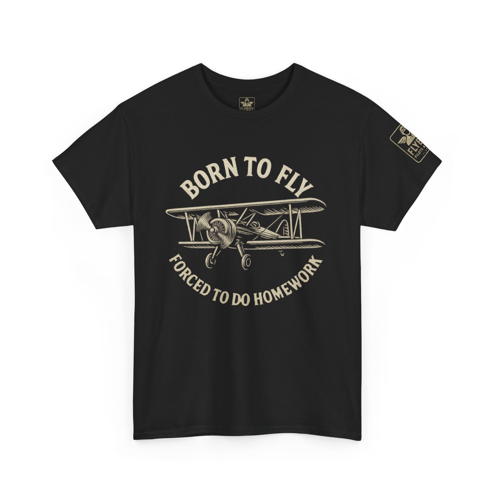 Born to fly, Forced to do homework - Teen/Young-Adult Cotton Tee