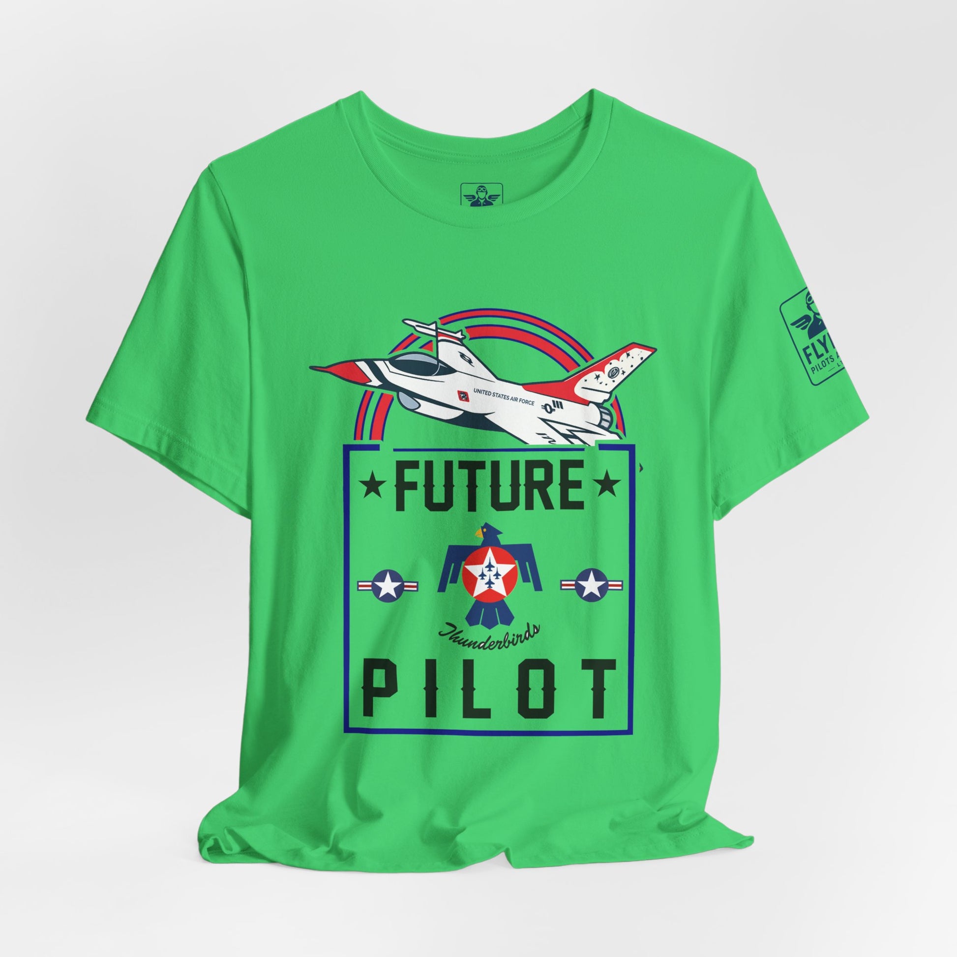 Future Thunderbirds Pilot (front only)- Young Adult/Teen Jersey Tee