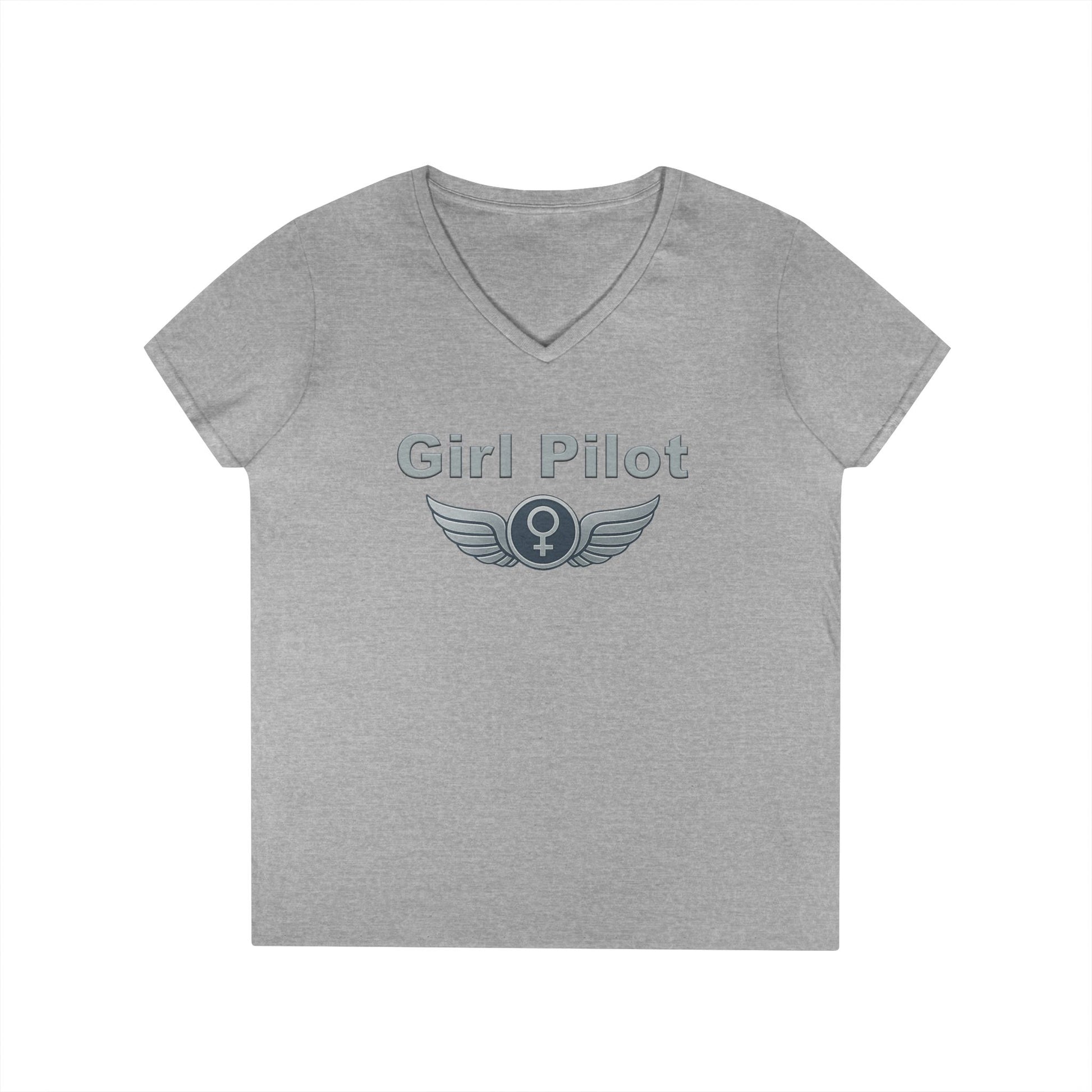 Girl Pilot - Ladies V-Neck
