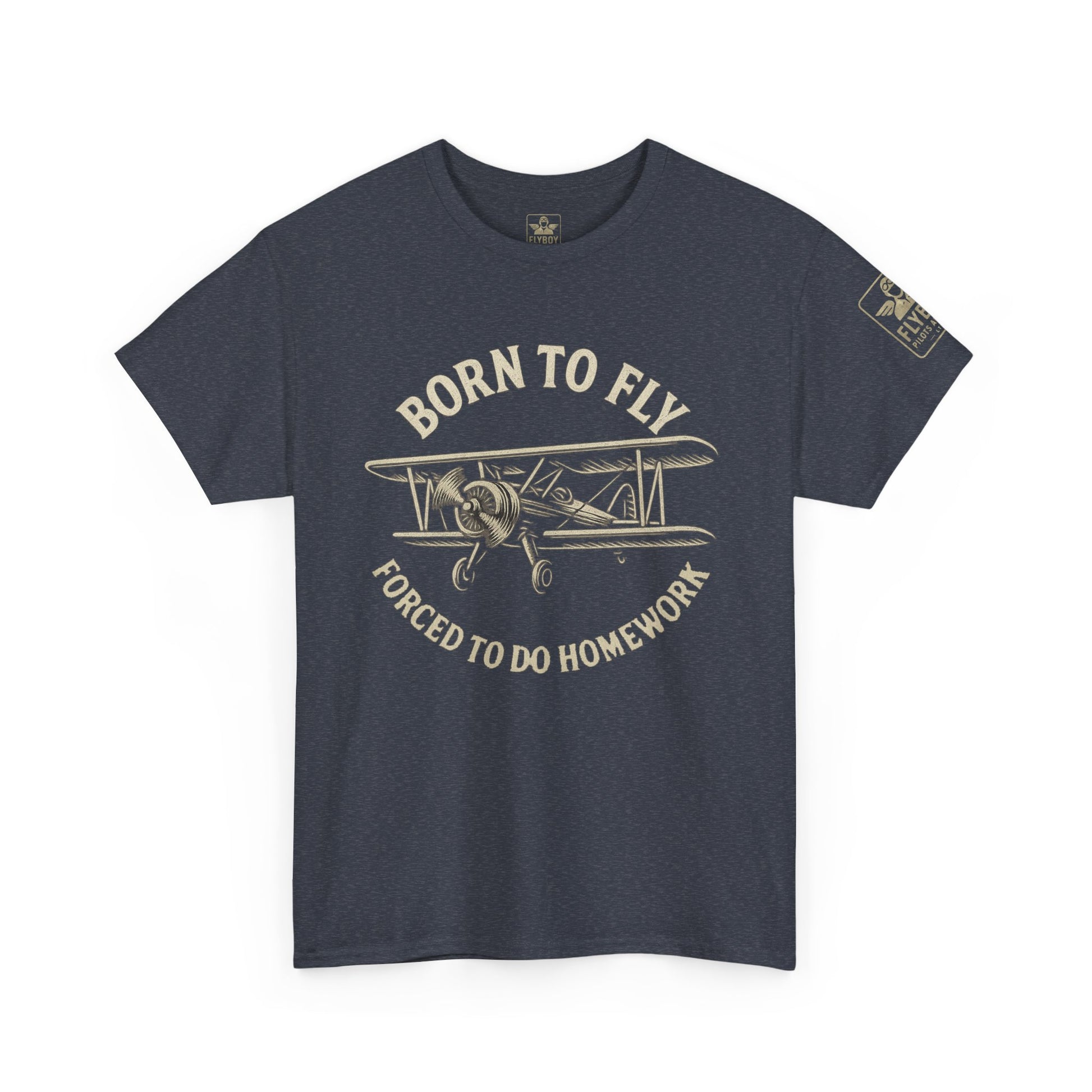 Born to fly, Forced to do homework - Teen/Young-Adult Cotton Tee