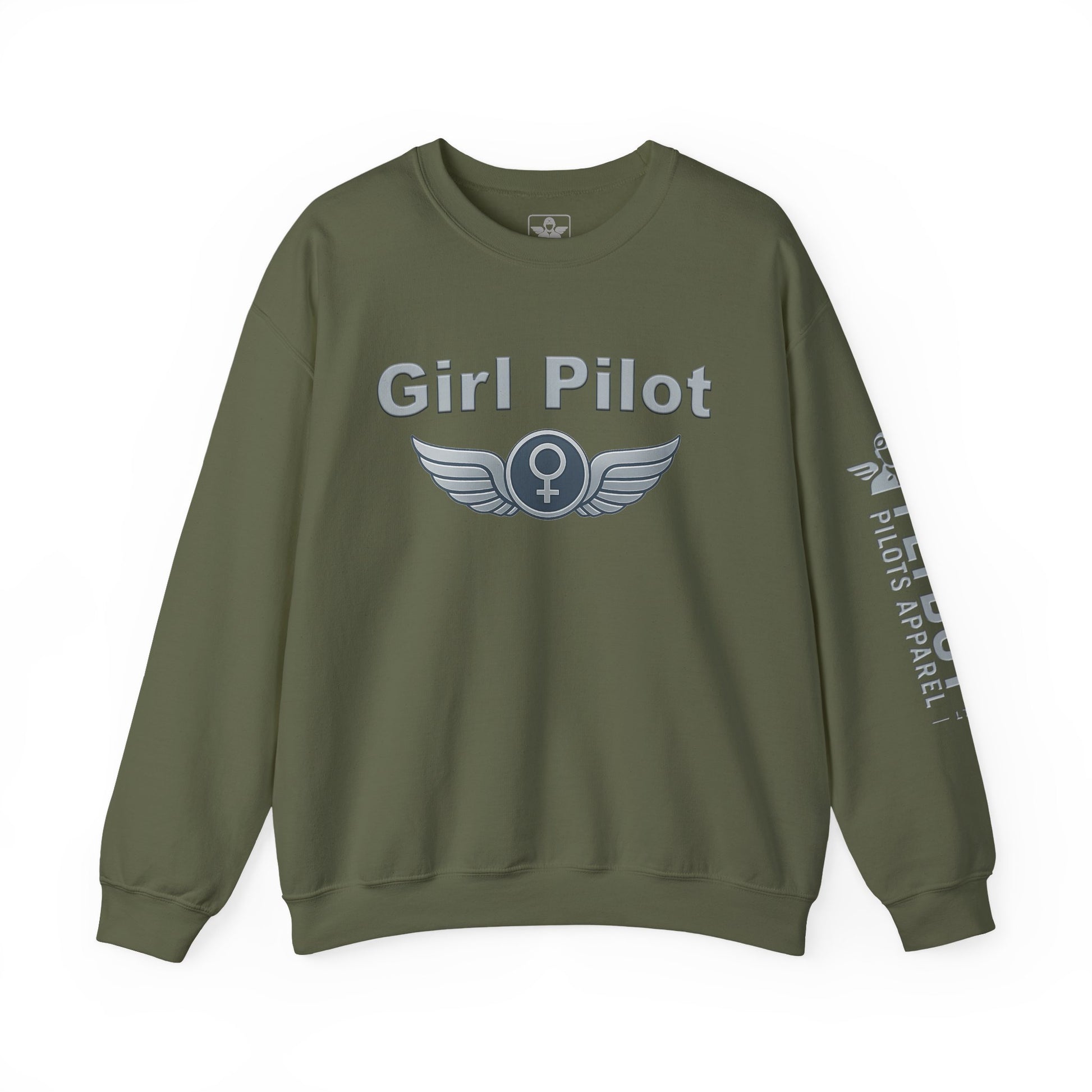 Girl Pilot - Crew Neck Sweatshirt
