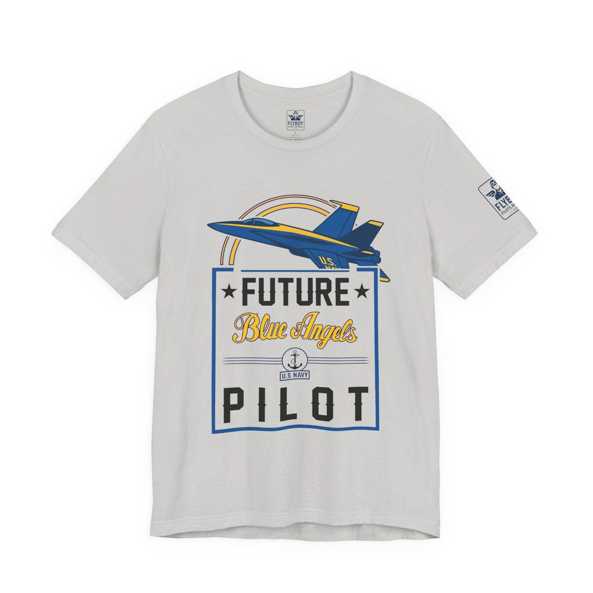 Future Blue Angels Pilot (front/back)- Young Adult/Teen Jersey Tee