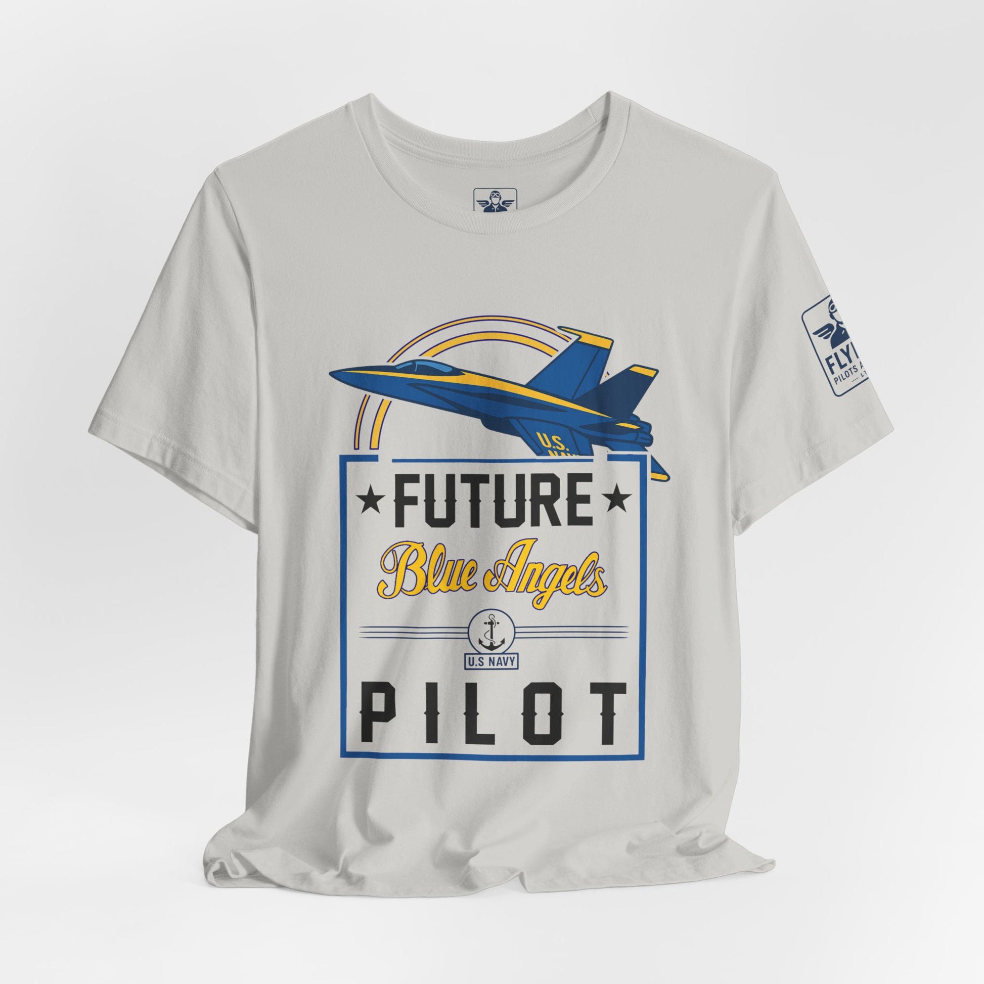 Future Blue Angels Pilot (front only)- Young Adult/Teen Jersey Tee