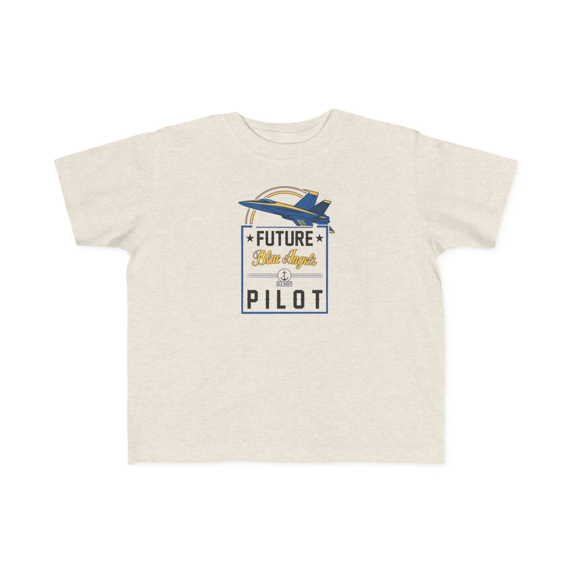 Future Blue Angels Pilot (front/back) - Toddler Jersey T-Shirt