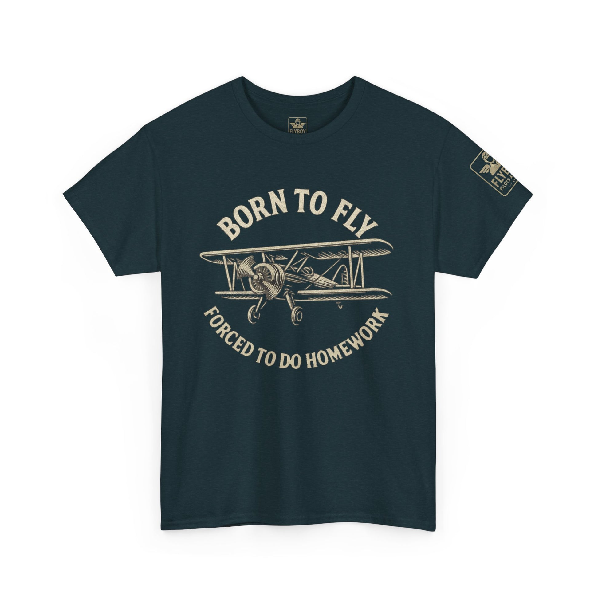 Born to fly, Forced to do homework - Teen/Young-Adult Cotton Tee