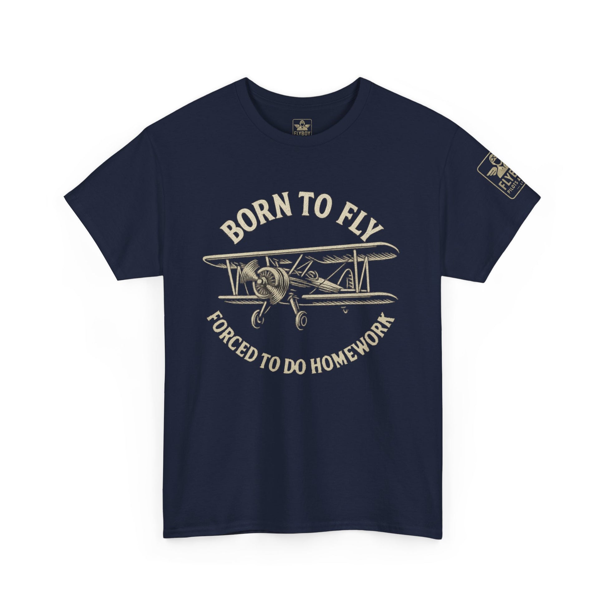 Born to fly, Forced to do homework - Teen/Young-Adult Cotton Tee