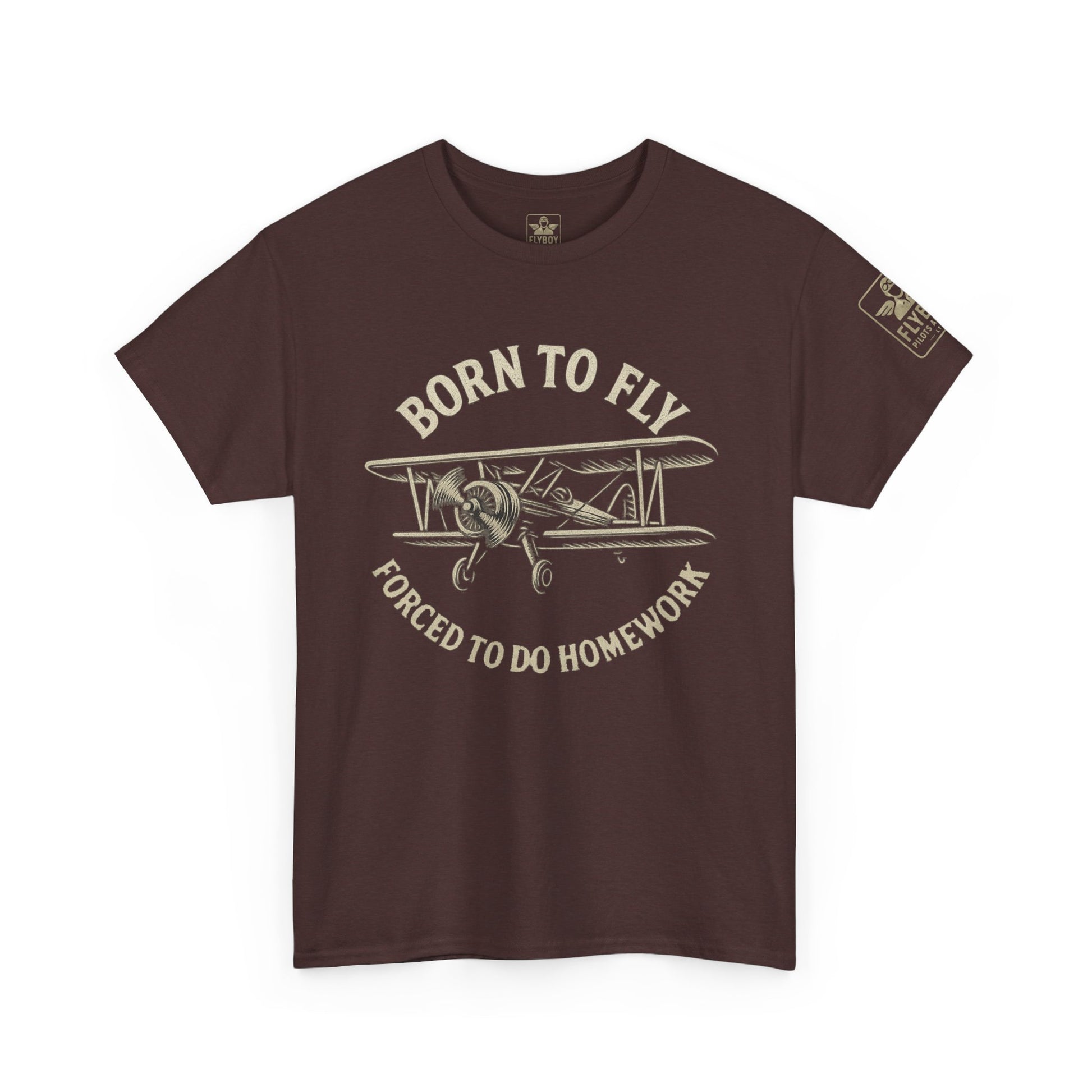 Born to fly, Forced to do homework - Teen/Young-Adult Cotton Tee