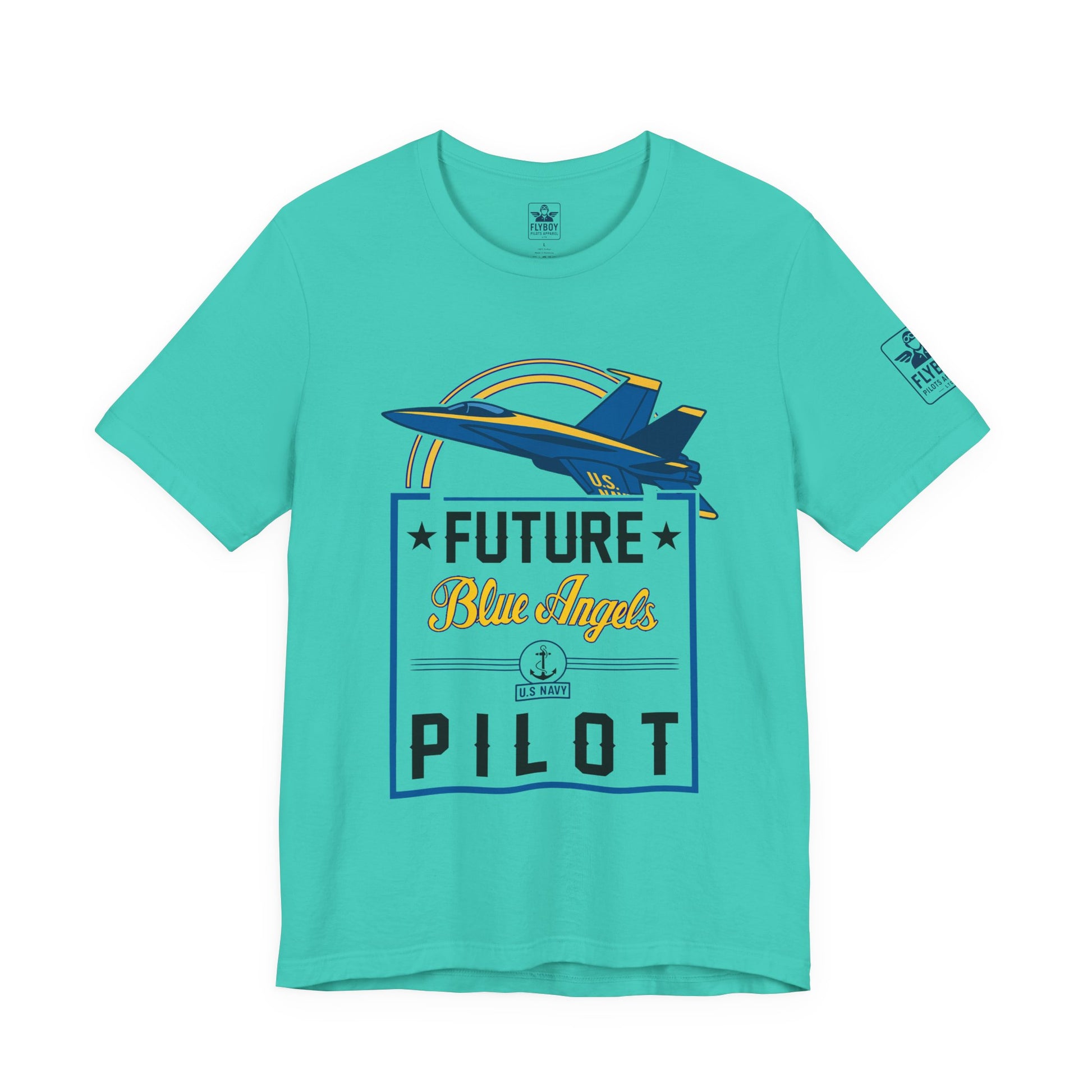 Future Blue Angels Pilot (front/back)- Young Adult/Teen Jersey Tee