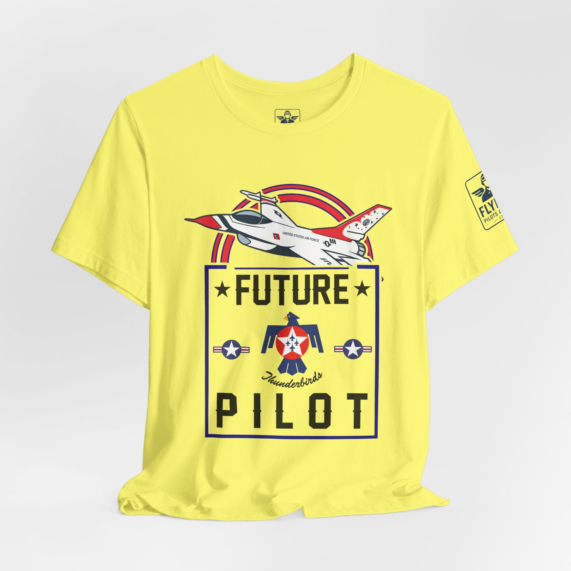 Future Thunderbirds Pilot (front only)- Young Adult/Teen Jersey Tee