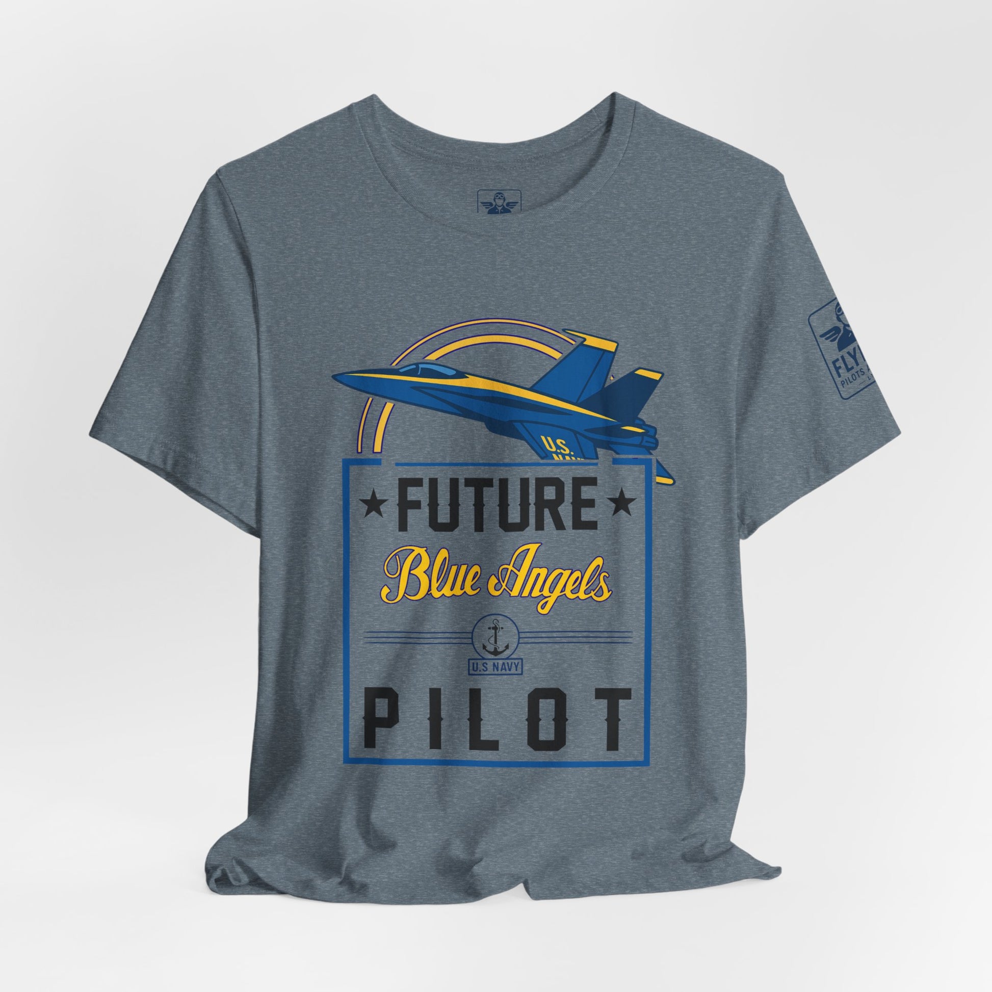 Future Blue Angels Pilot (front only)- Young Adult/Teen Jersey Tee