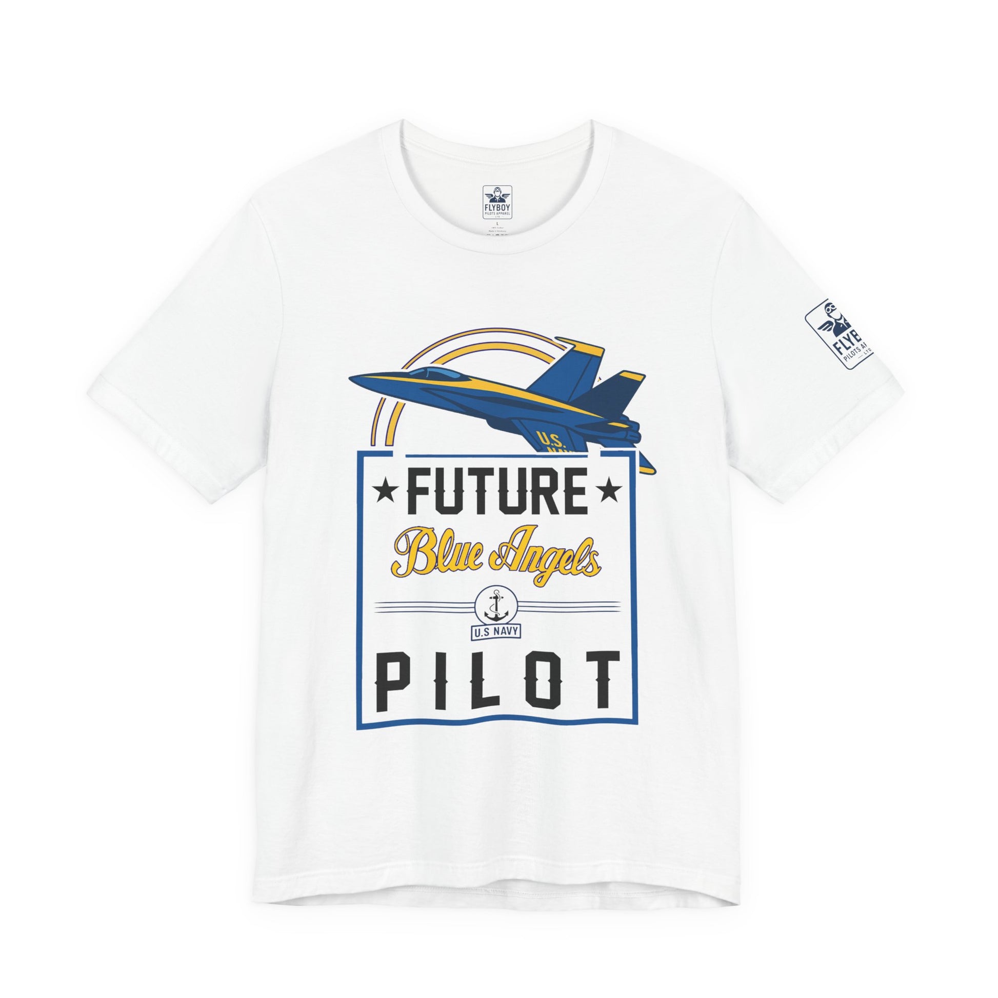 Future Blue Angels Pilot (front/back)- Young Adult/Teen Jersey Tee