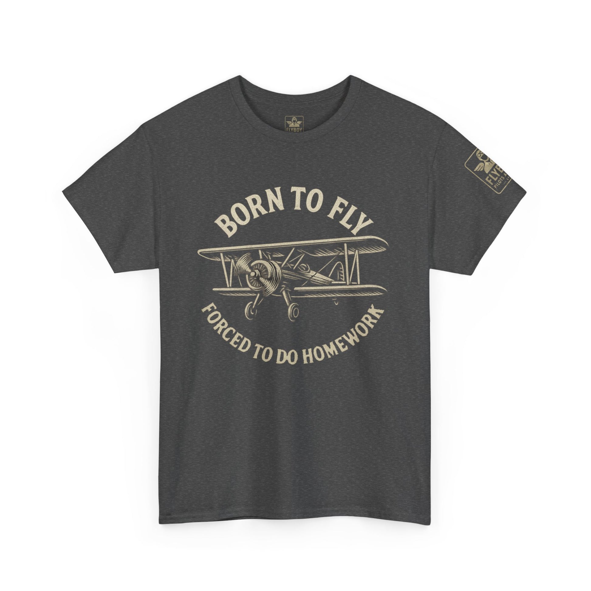 Born to fly, Forced to do homework - Teen/Young-Adult Cotton Tee