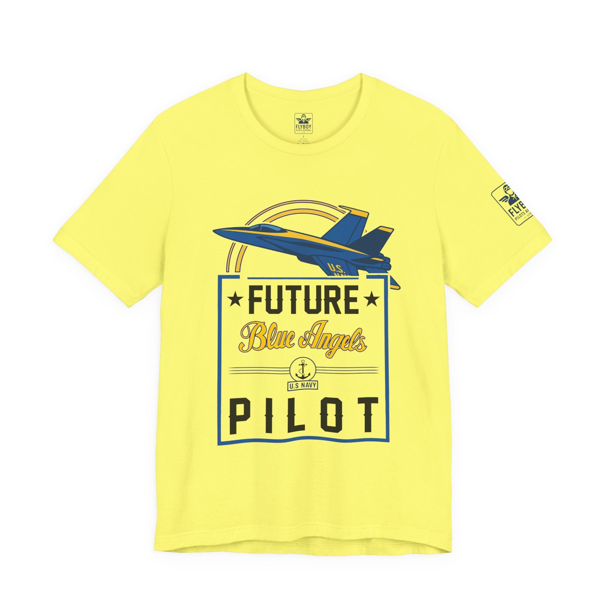 Future Blue Angels Pilot (front/back)- Young Adult/Teen Jersey Tee
