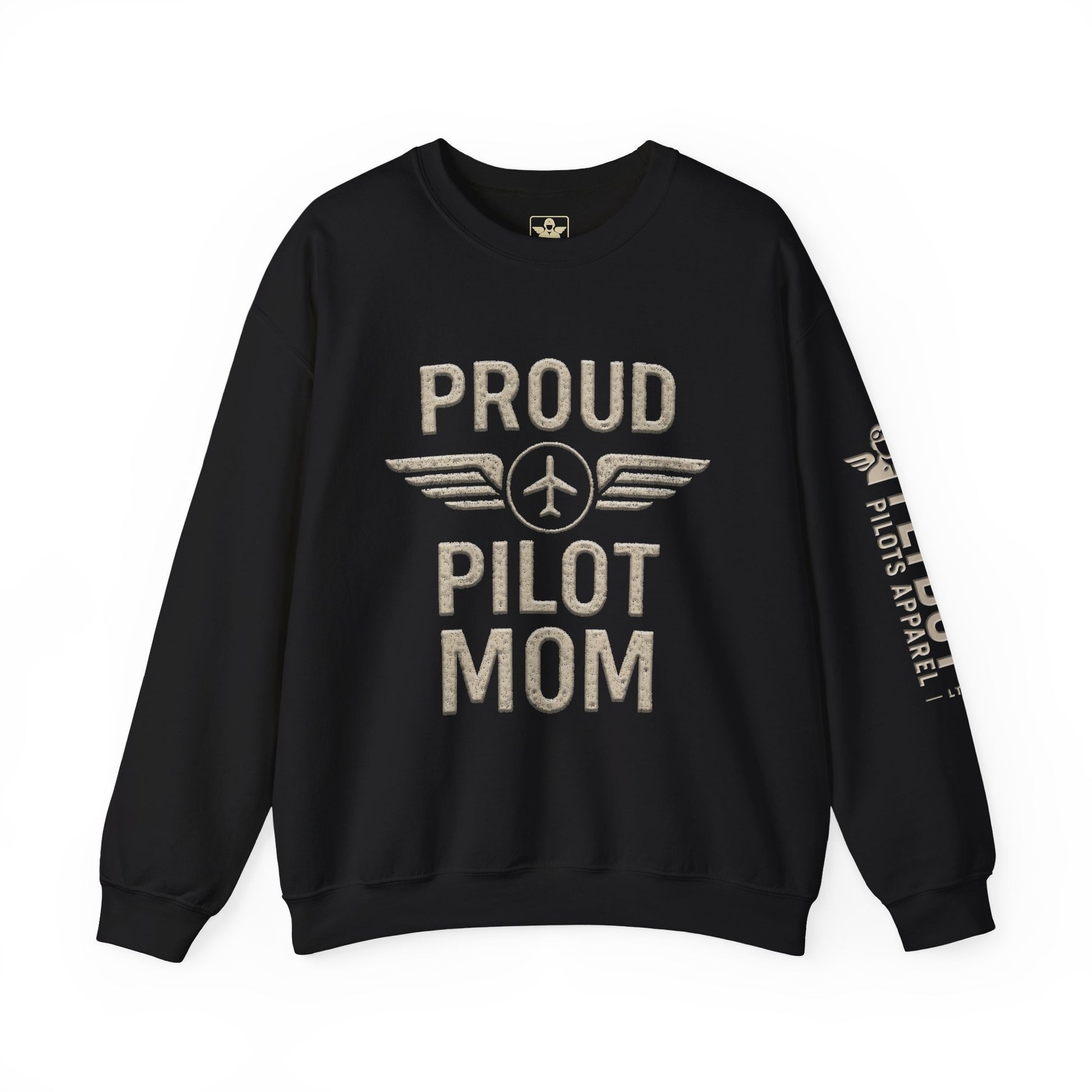 Proud Pilot Mom - Crew Neck Sweatshirt