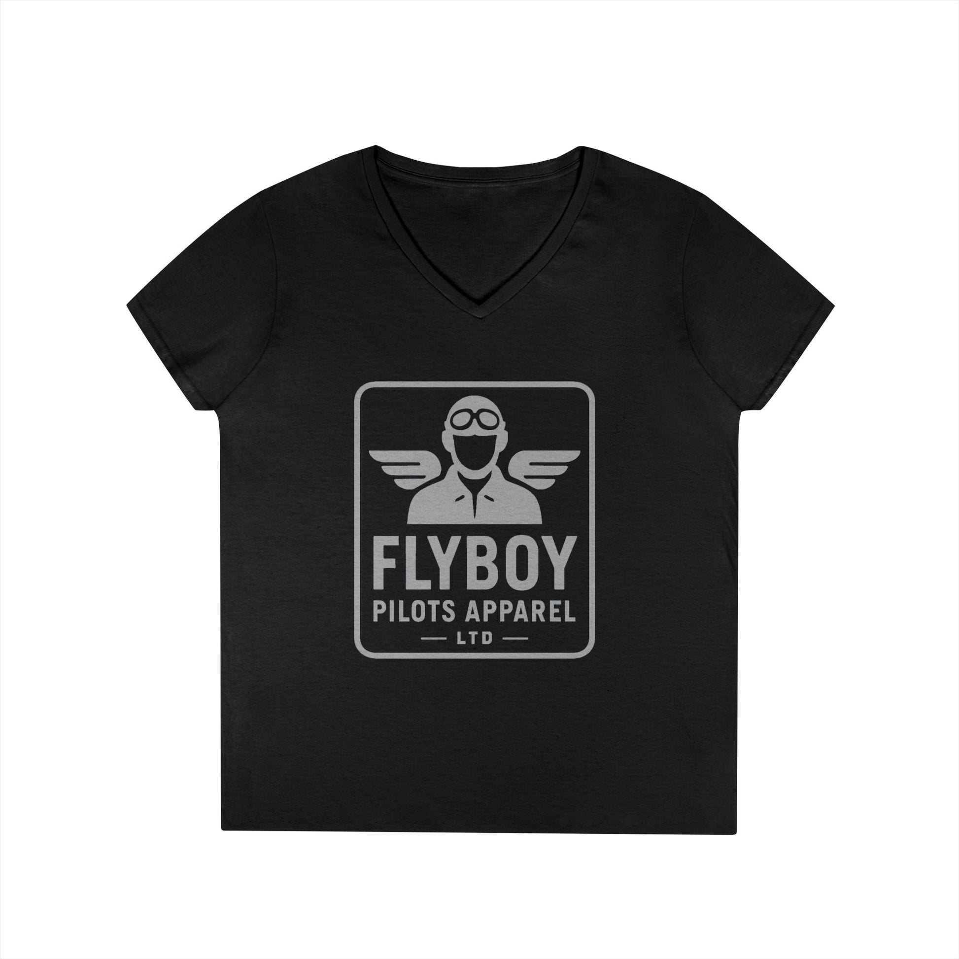 Flyboy Logo -  Ladies V-Neck T-Shirt