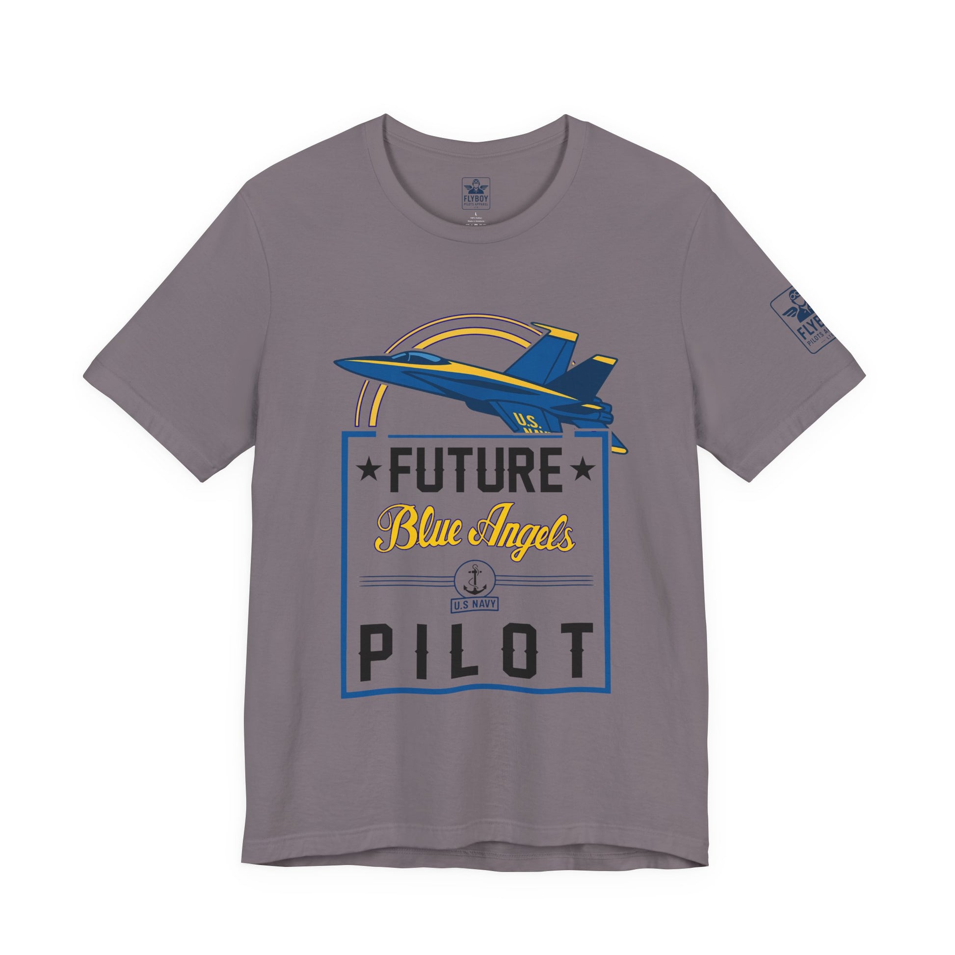 Future Blue Angels Pilot (front/back)- Young Adult/Teen Jersey Tee