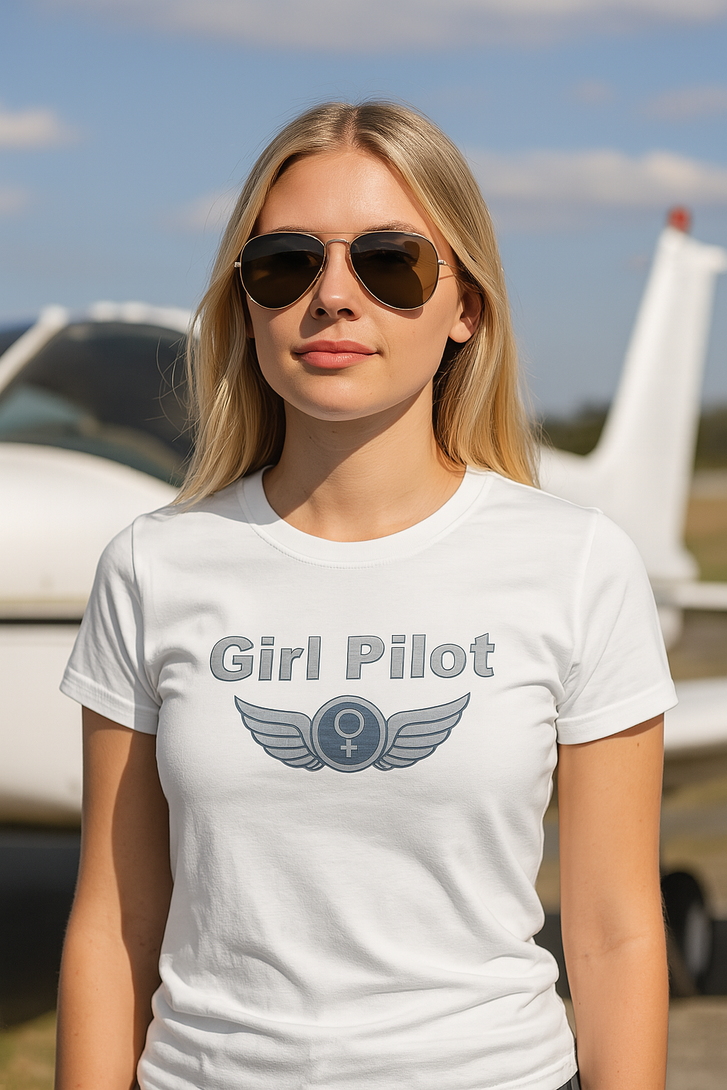 Girl Pilot - Ladies Crew Neck