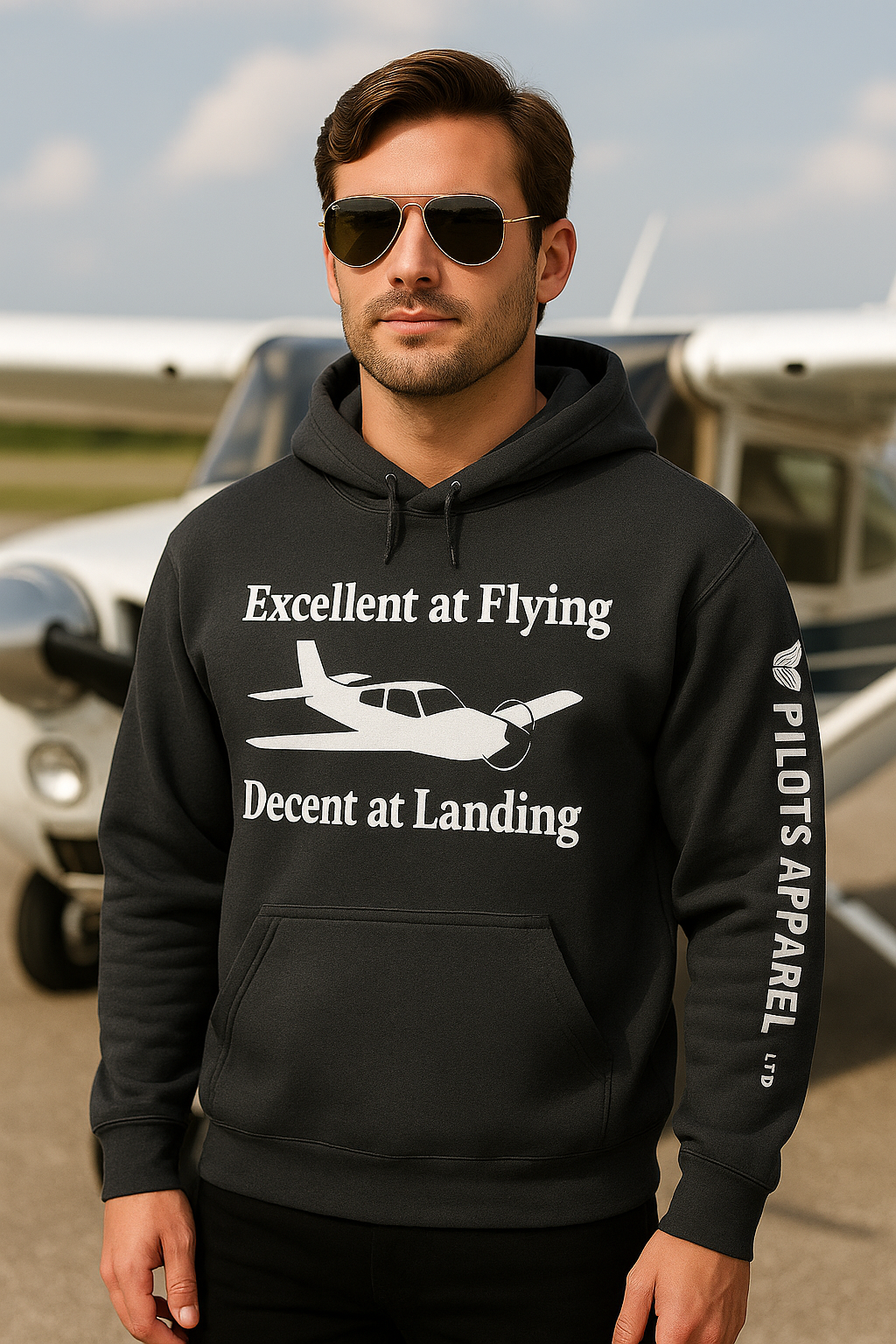 Excellent at Flying, Decent at Landing - Hooded Sweatshirt