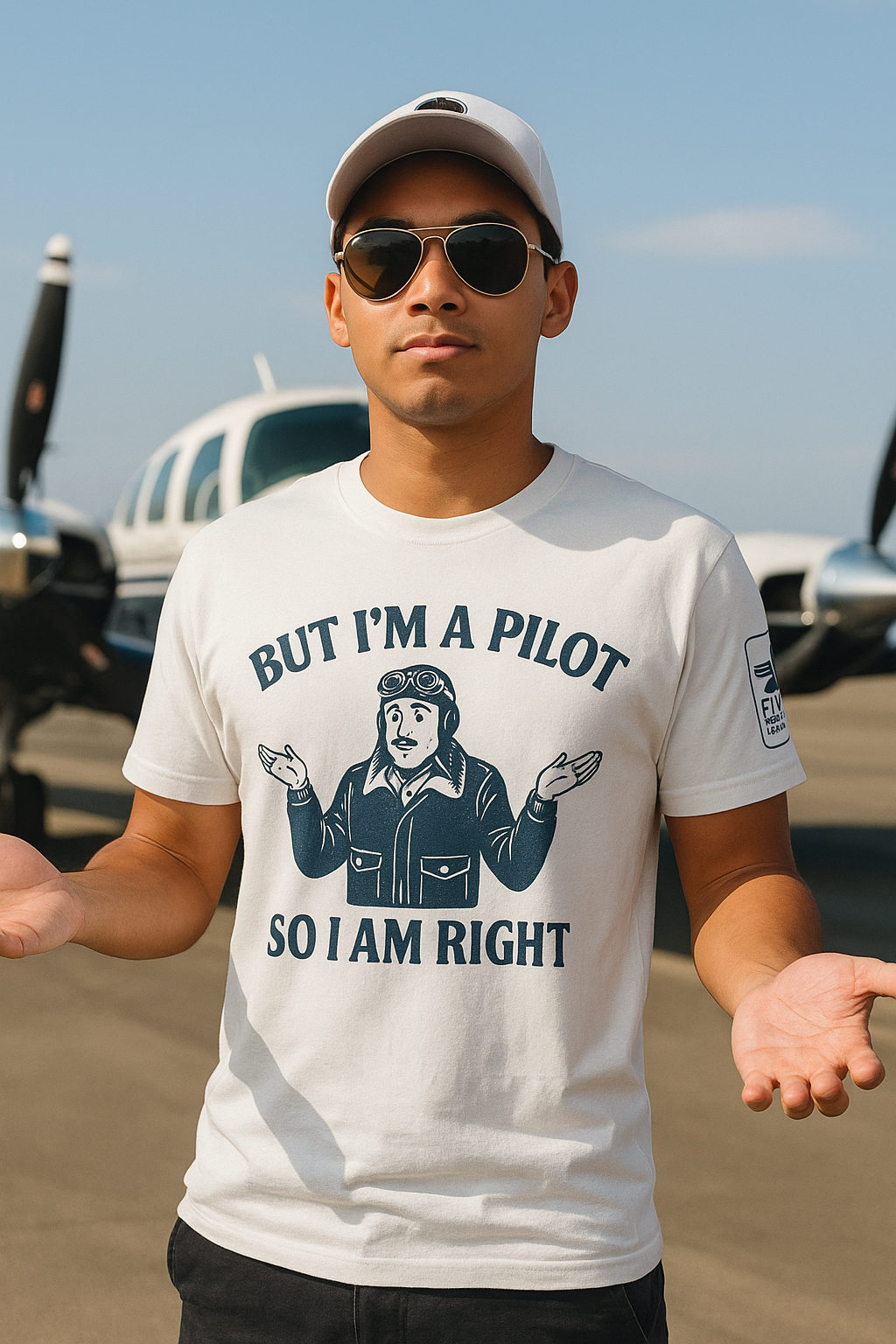 But I'm a pilot, so I am right - T-shirt