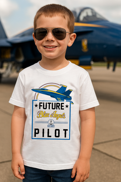 Future Blue Angels Pilot (front only)- Youth Cotton Tee