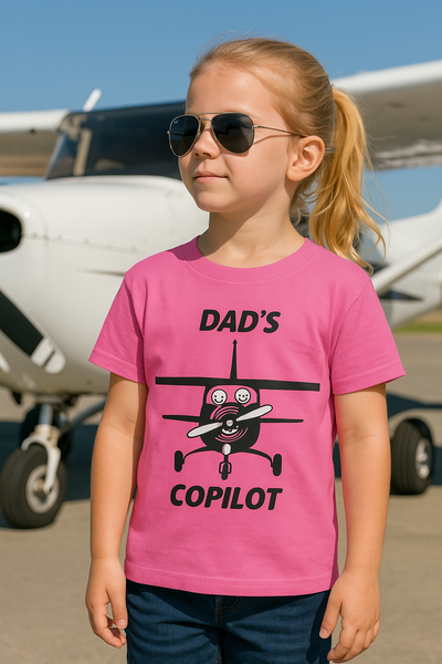 Dad's Copilot - Youth Cotton Tee