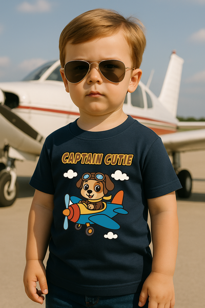 Captain Cutie - Toddler Cotton Tee