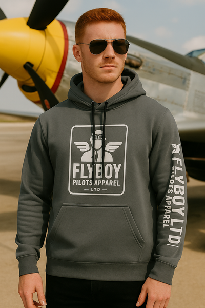Flyboy Logo - Athletic hooded sweatshirt