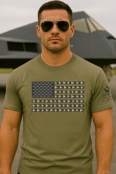 American Flag Jets- T-Shirt
