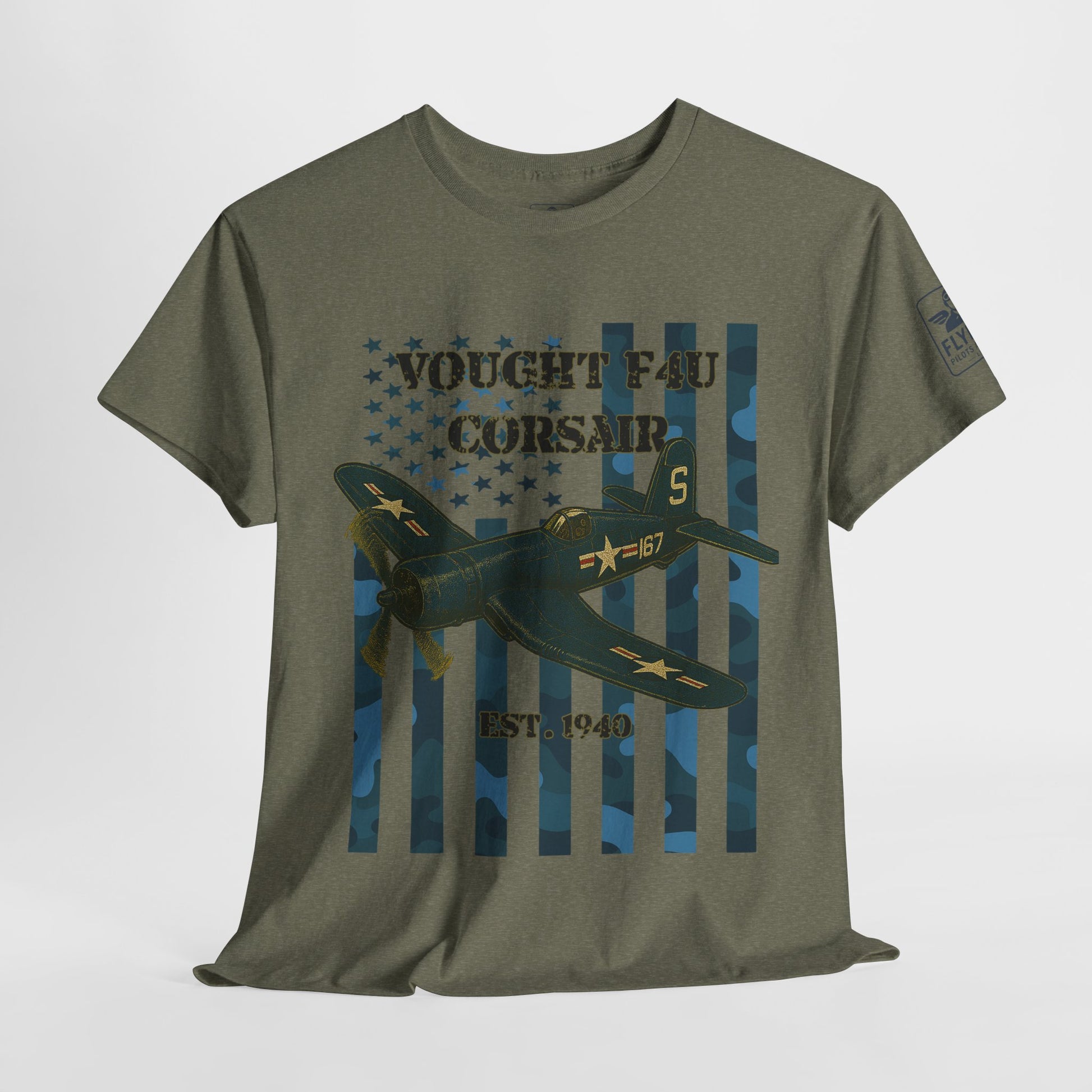 F4U Corsair Camo Flag - T-Shirt