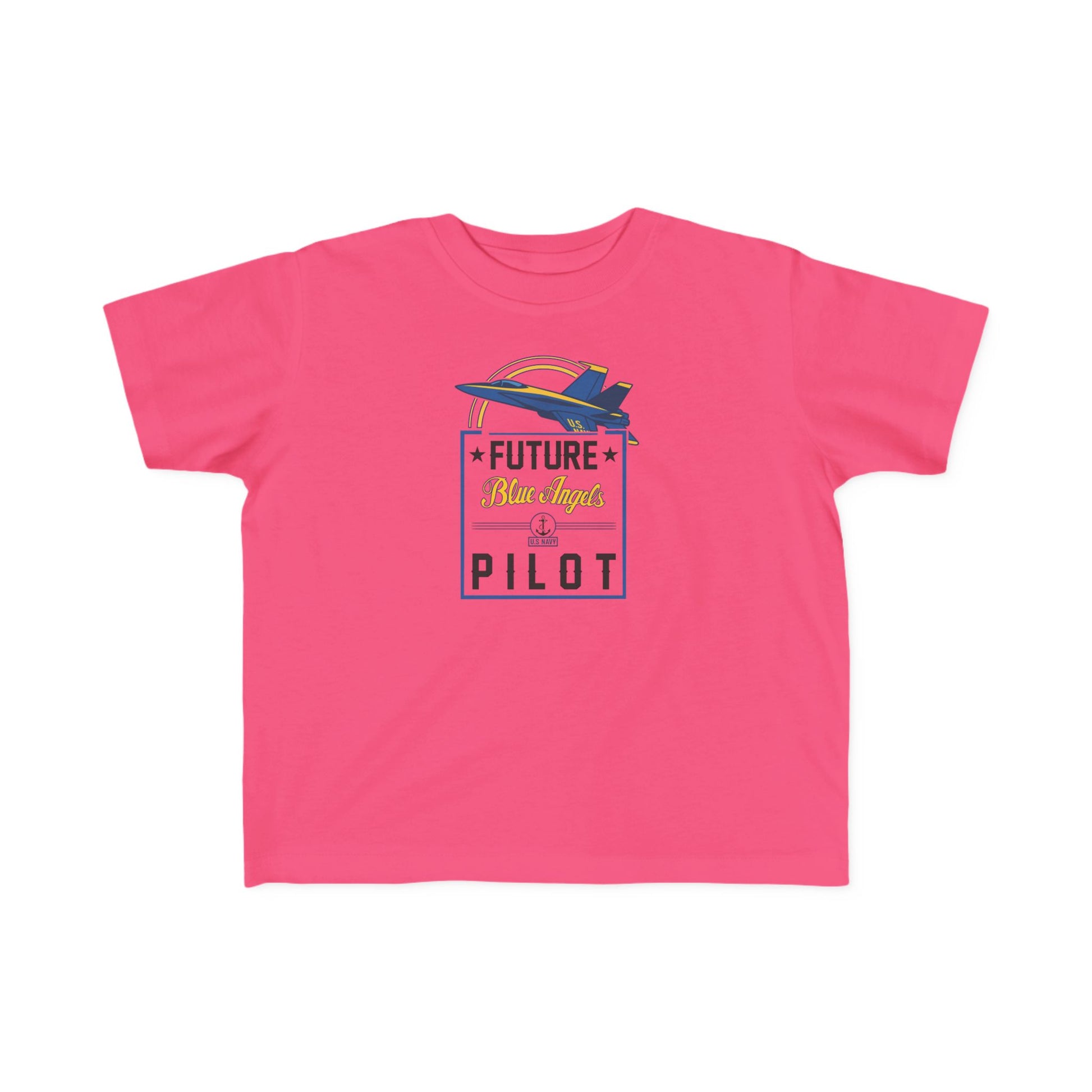 Future Blue Angels Pilot (front/back) - Toddler Jersey T-Shirt