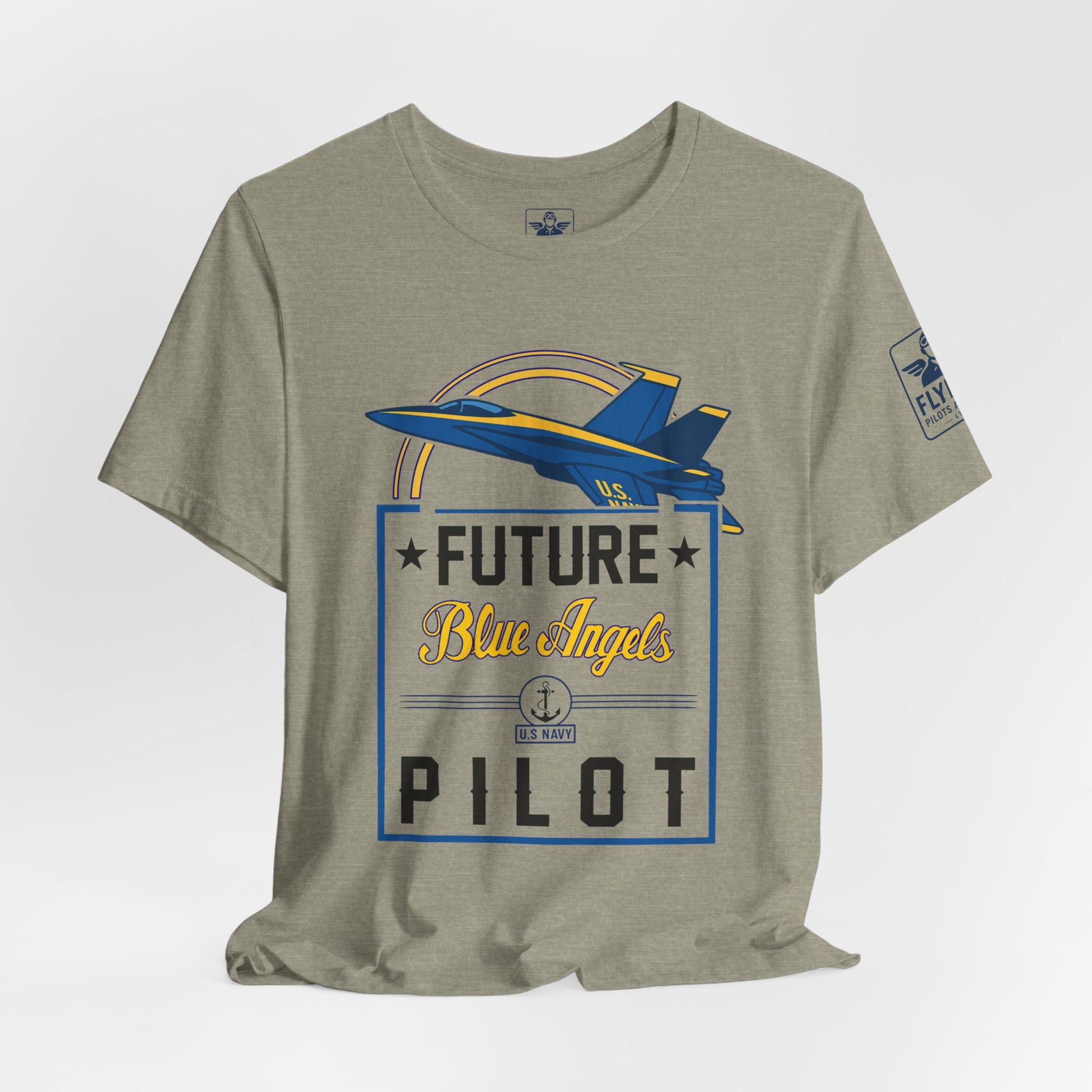 Future Blue Angels Pilot (front only)- Young Adult/Teen Jersey Tee